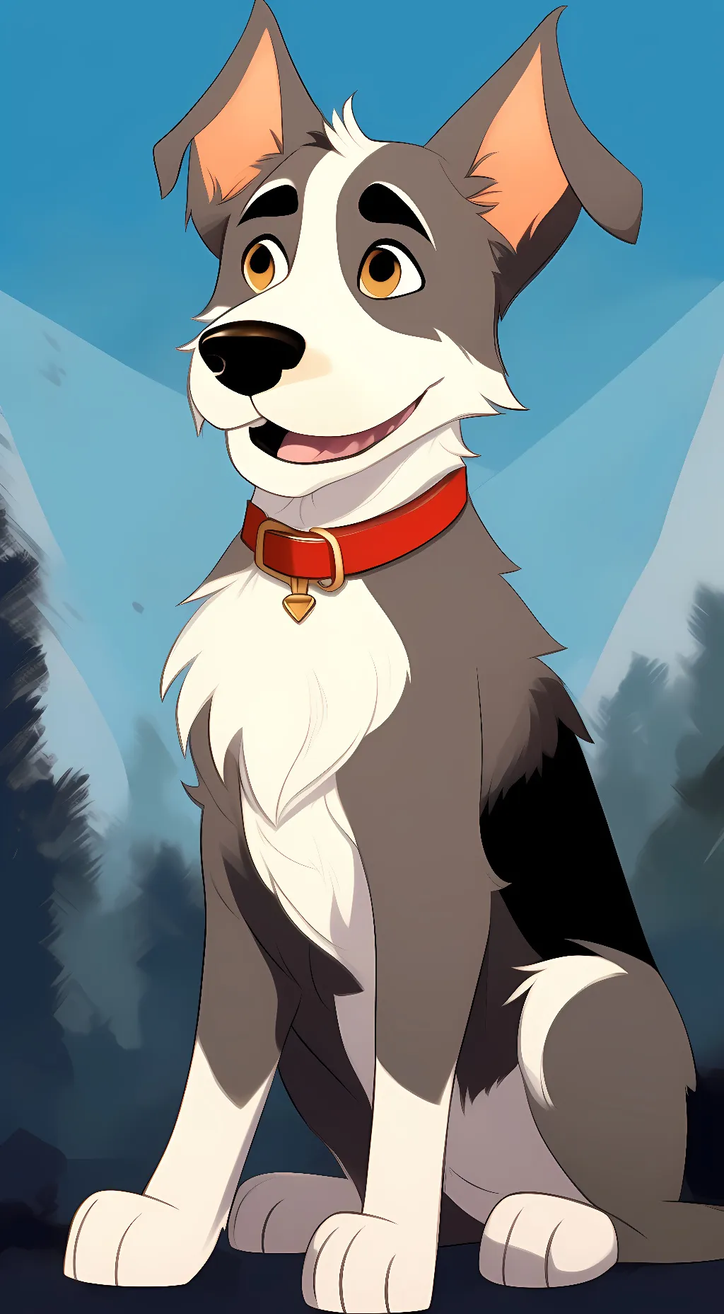 ai character: Lucky background