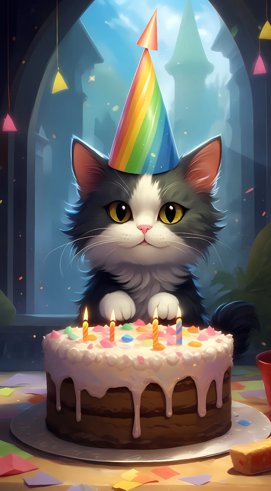 ai character: Sprinkles  background