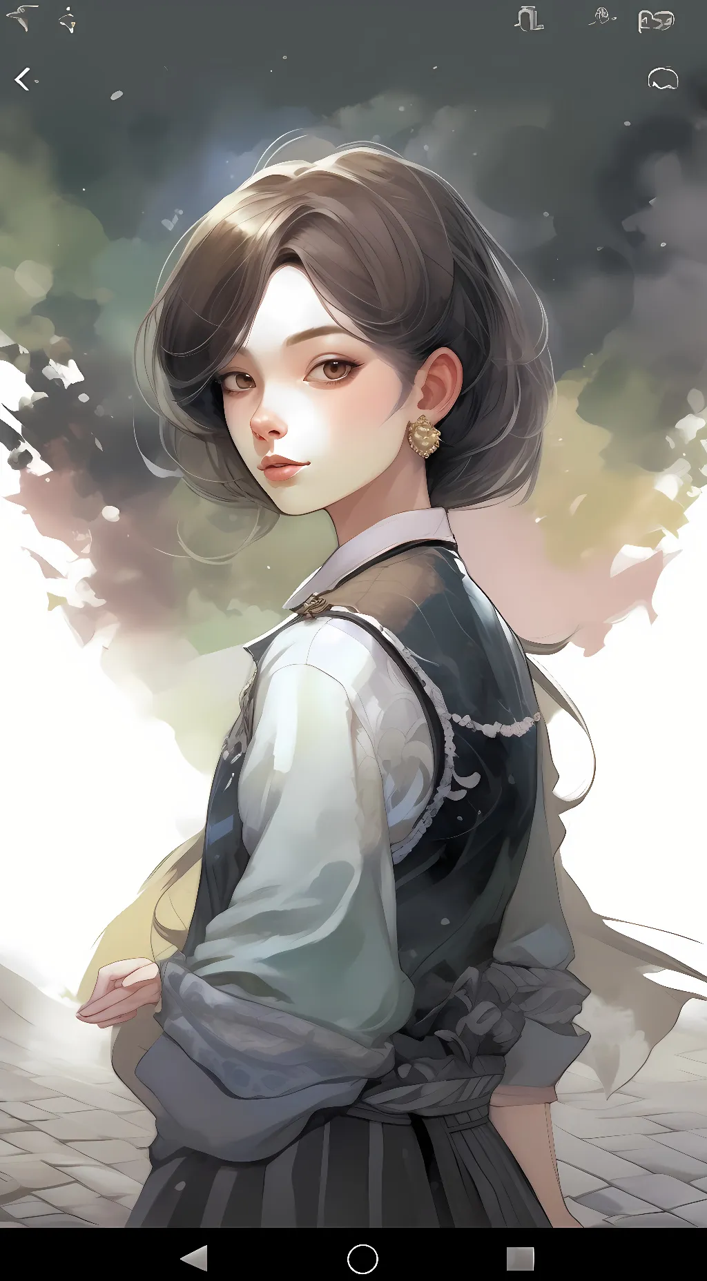 ai character: Alexandra  background