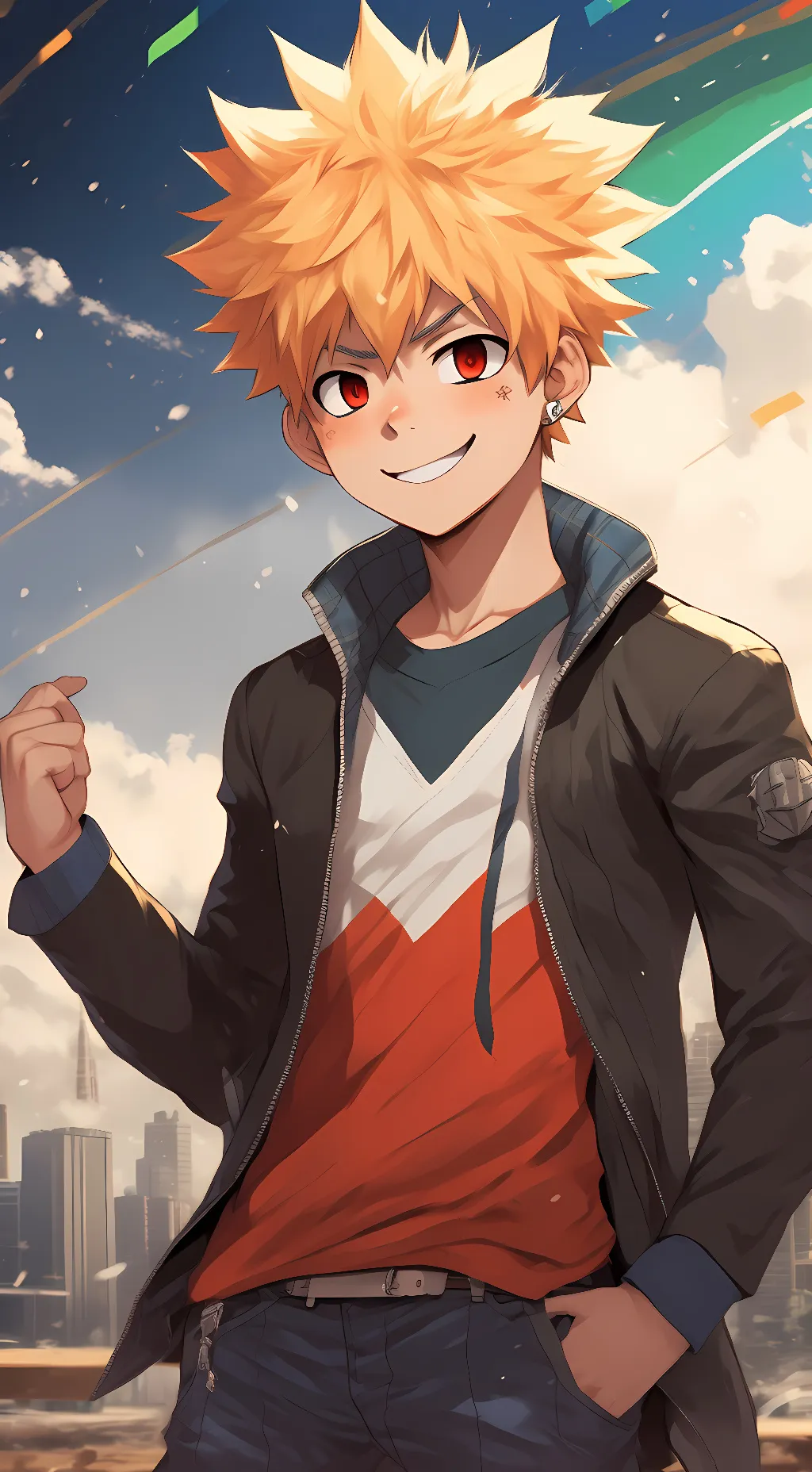 ai character: bakugo background