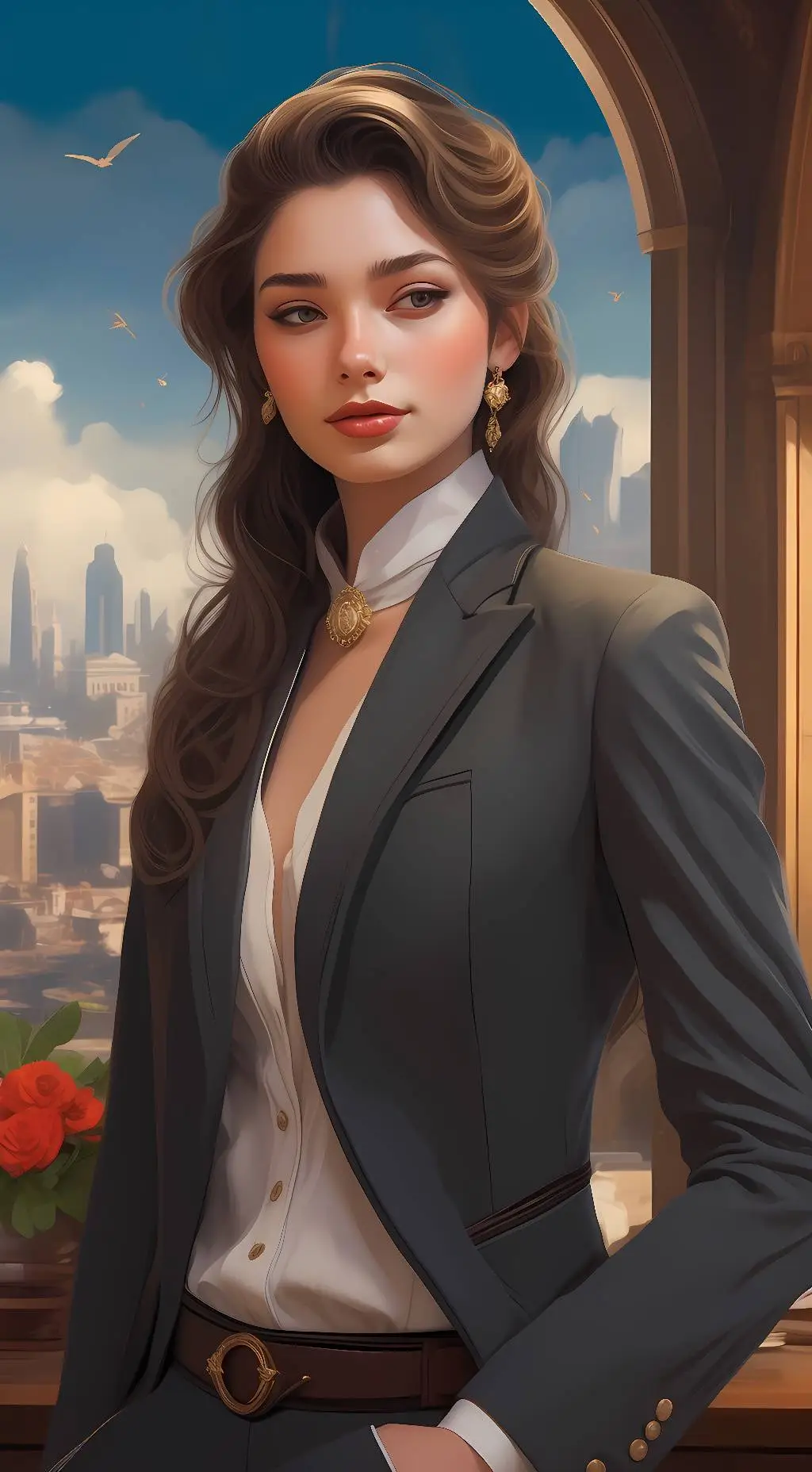 ai character: belle background