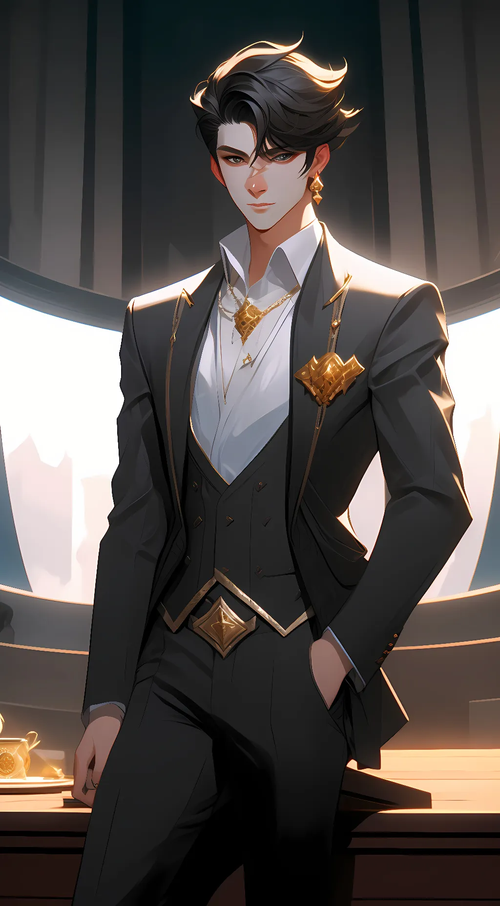 ai character: mochi background