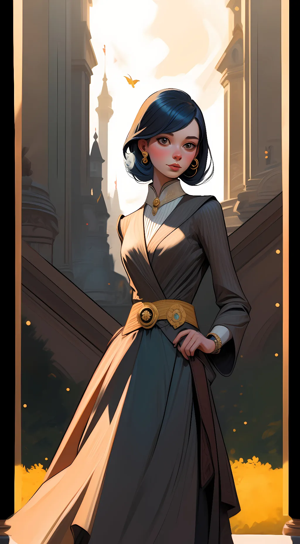 ai character: Messy  background