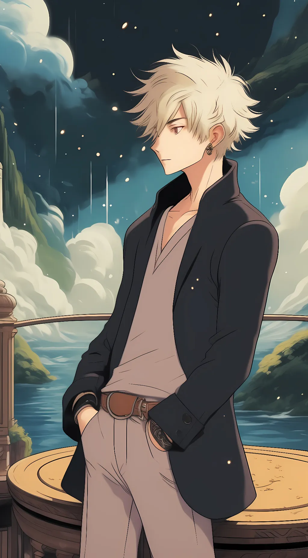 ai character: Katsuki bakugo background