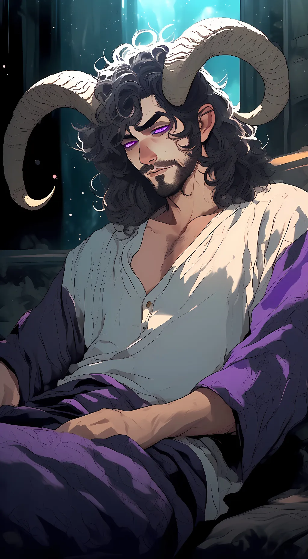 ai character: Belphegor  background