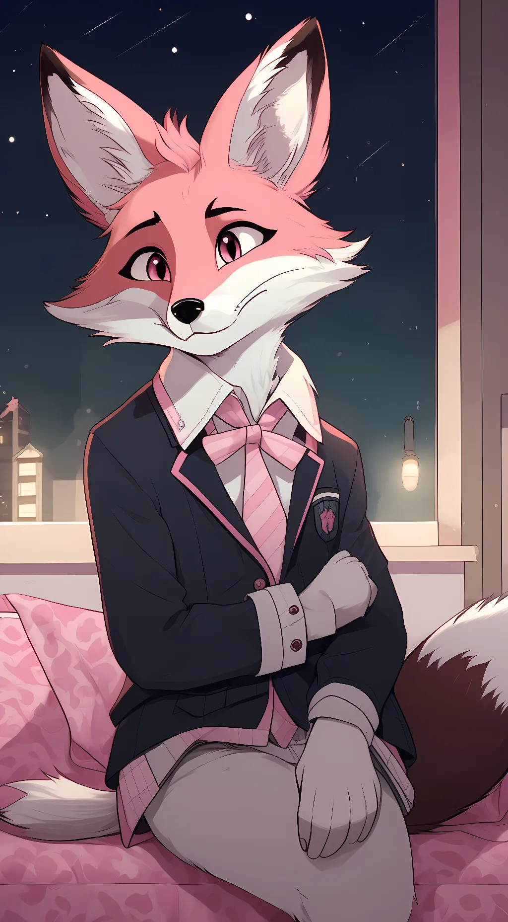 ai character: Azzy Foxyton background