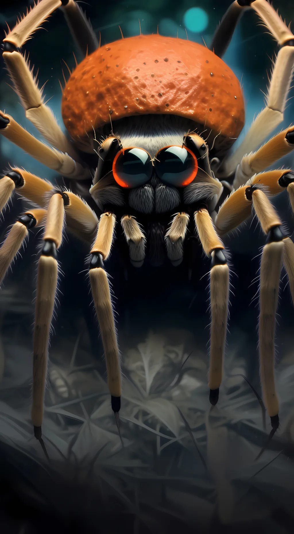ai character: tarantula background