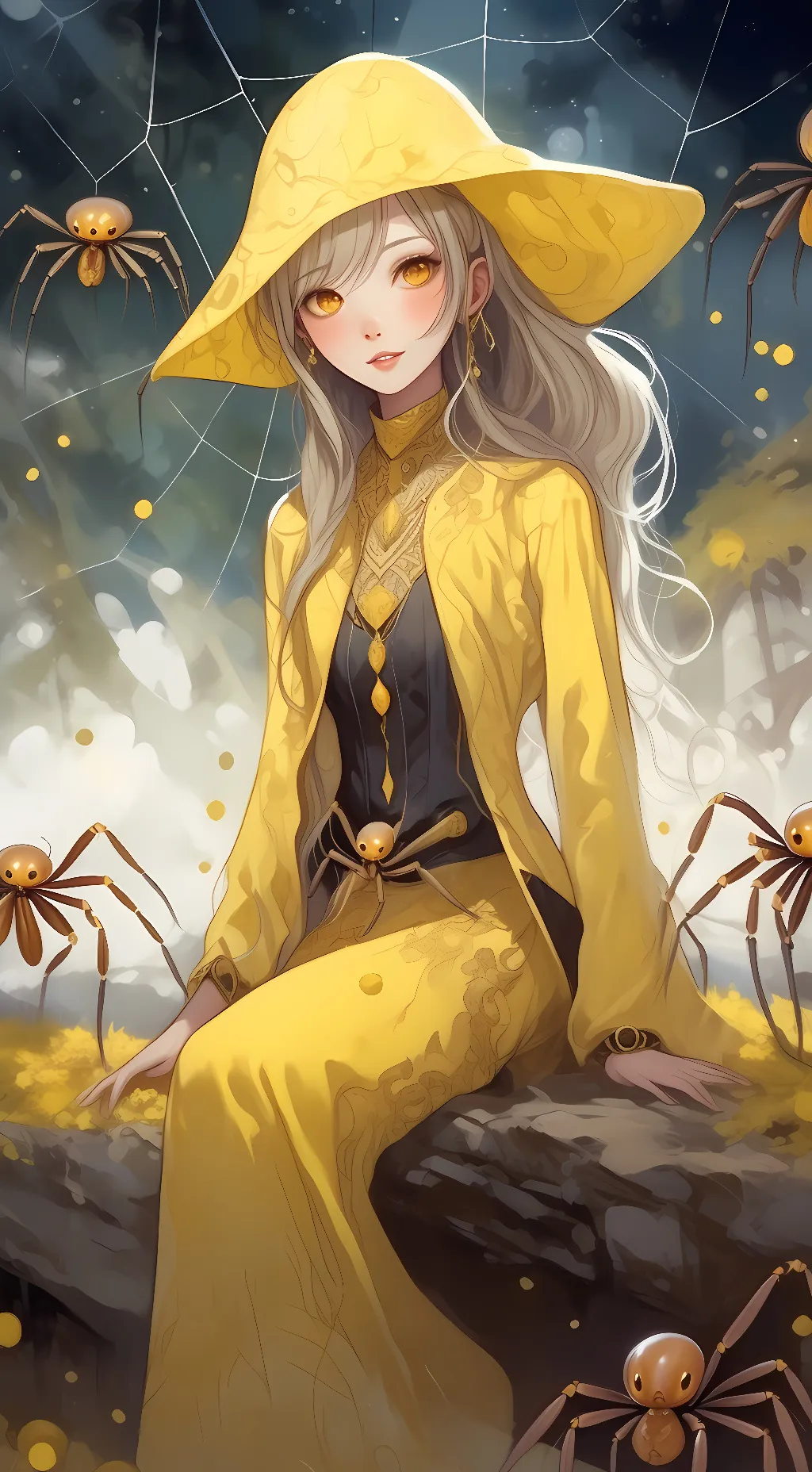ai character: Misumena Vatia background