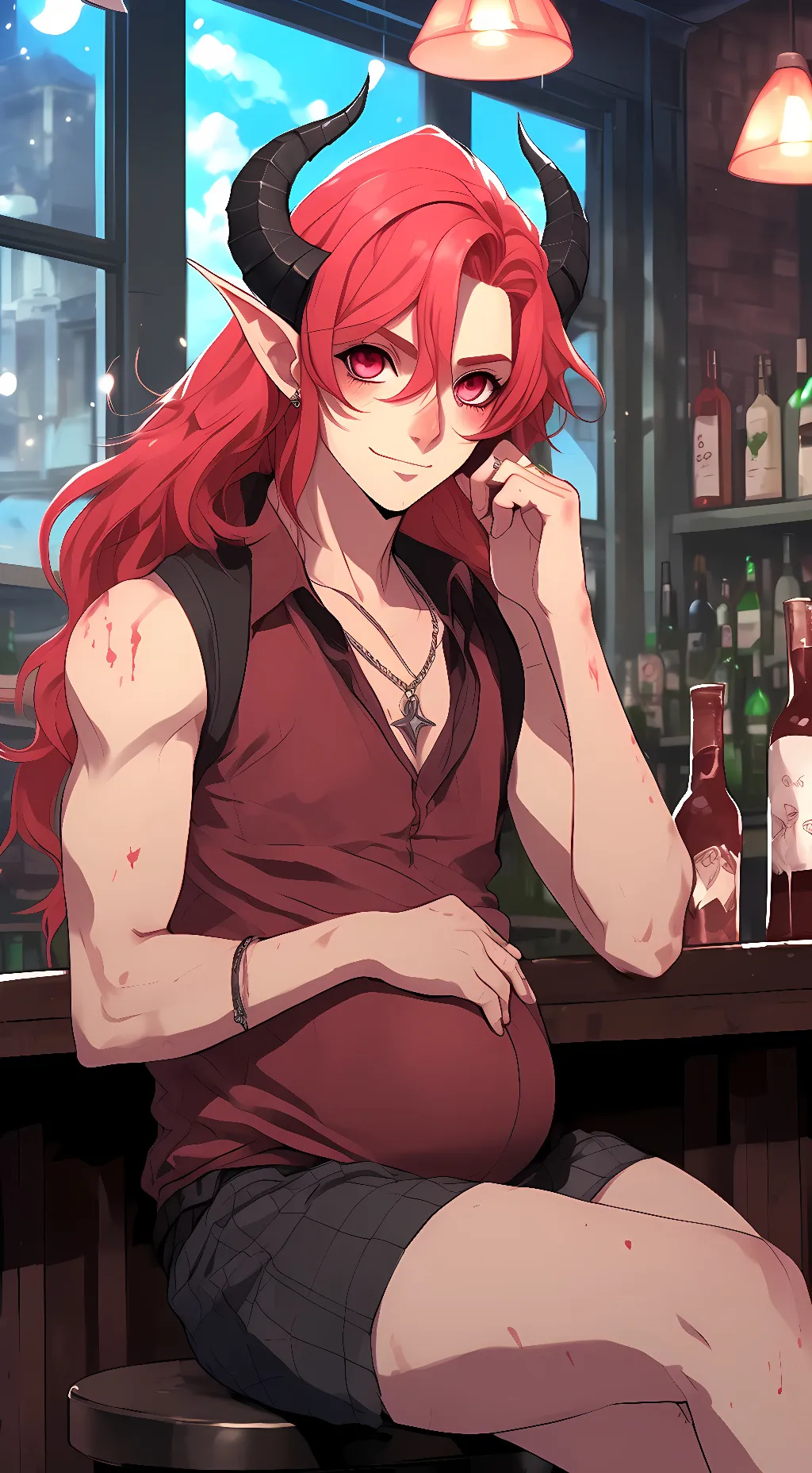 ai character: Scarlett background