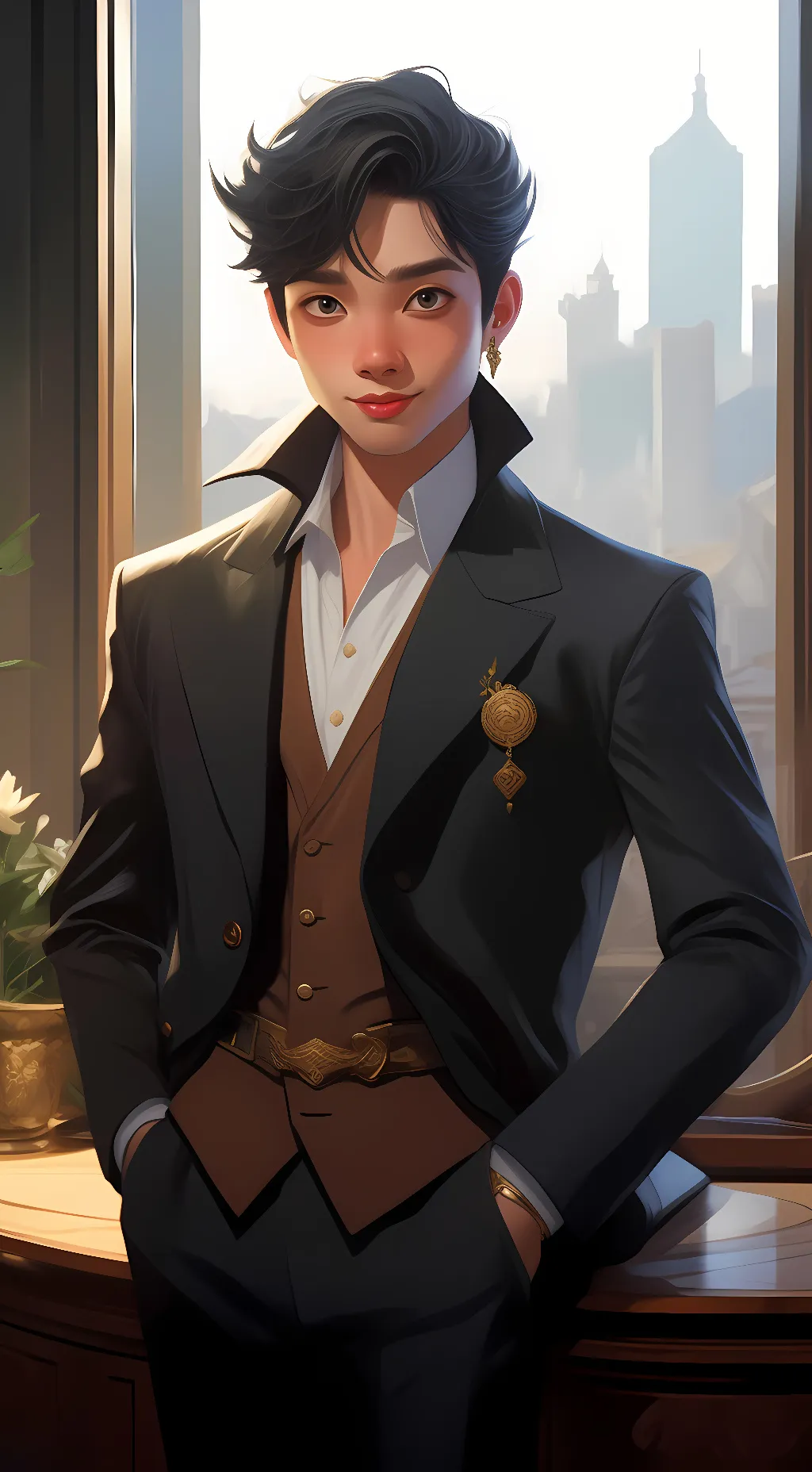 ai character: nathan background