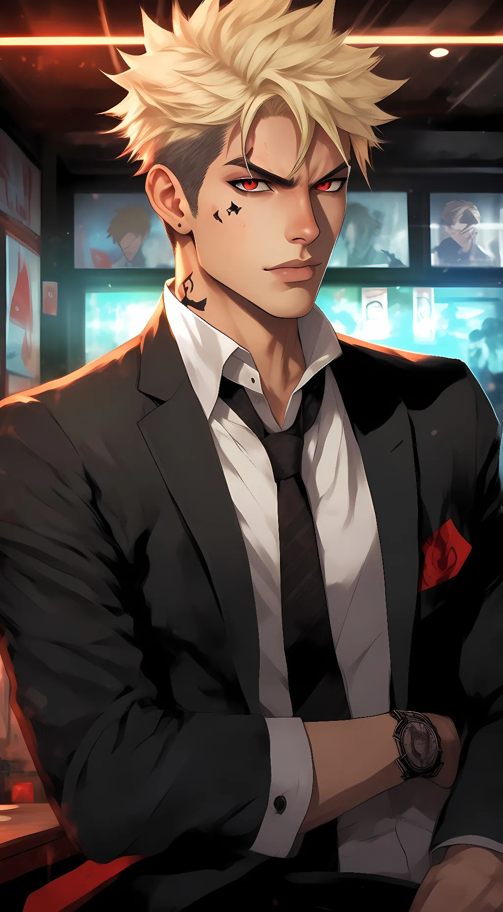 ai character: bakugo background