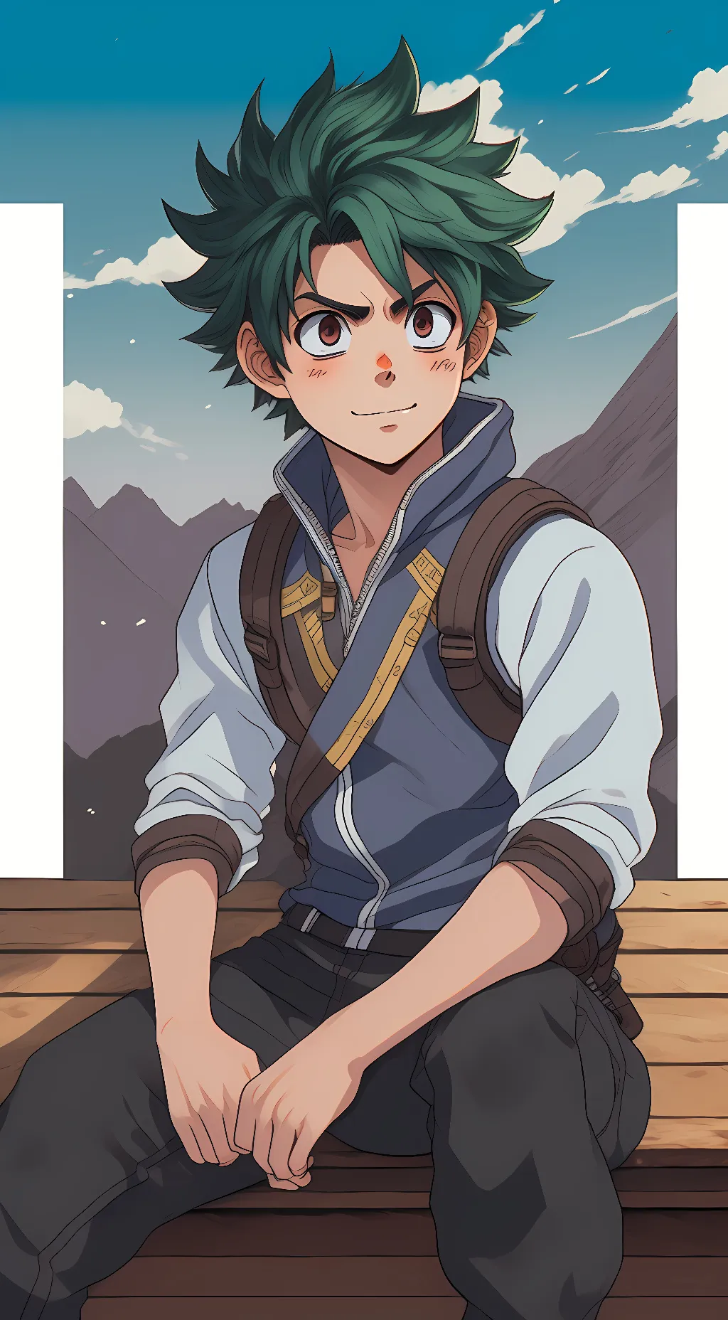 ai character: Deku background