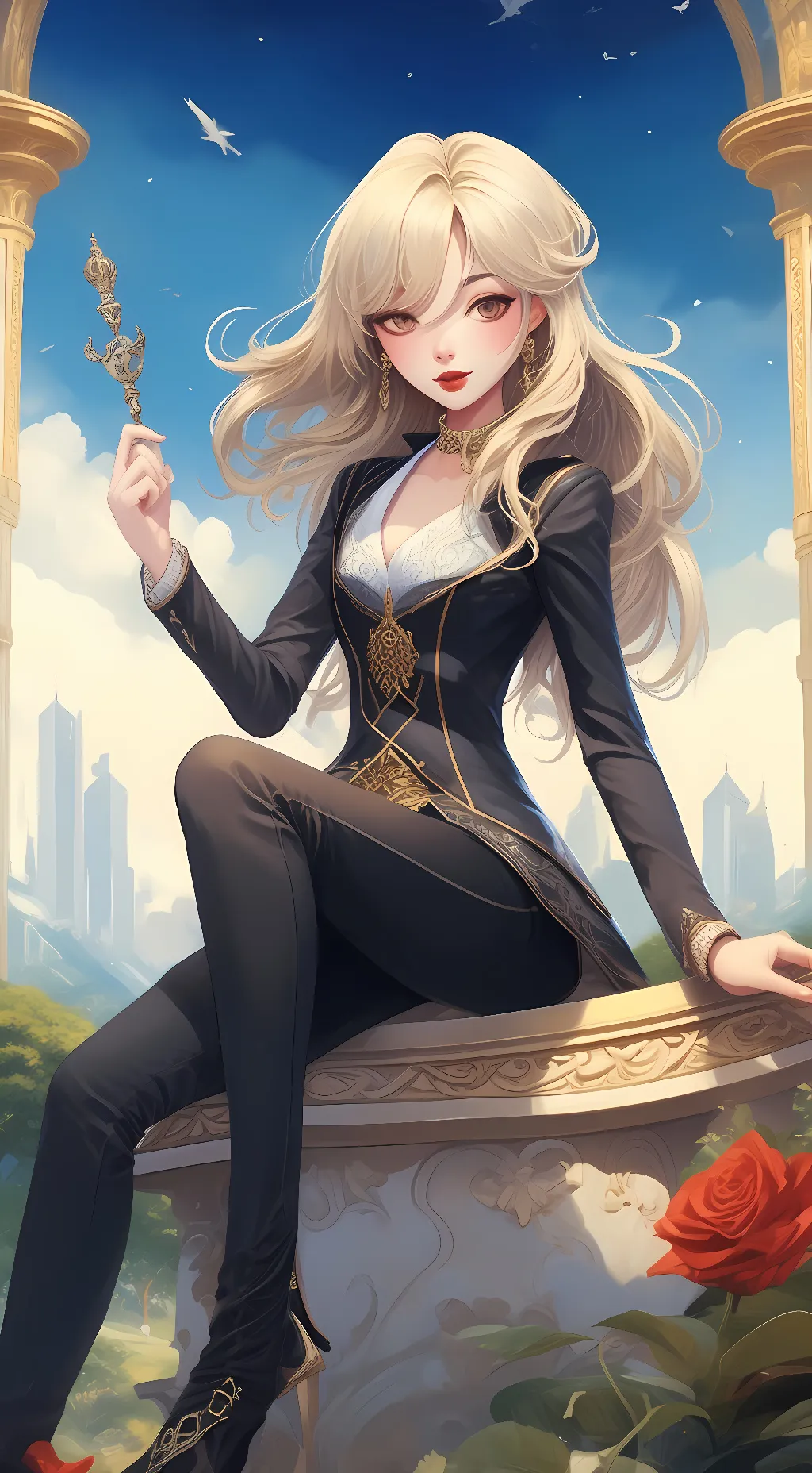 ai character: sexy background