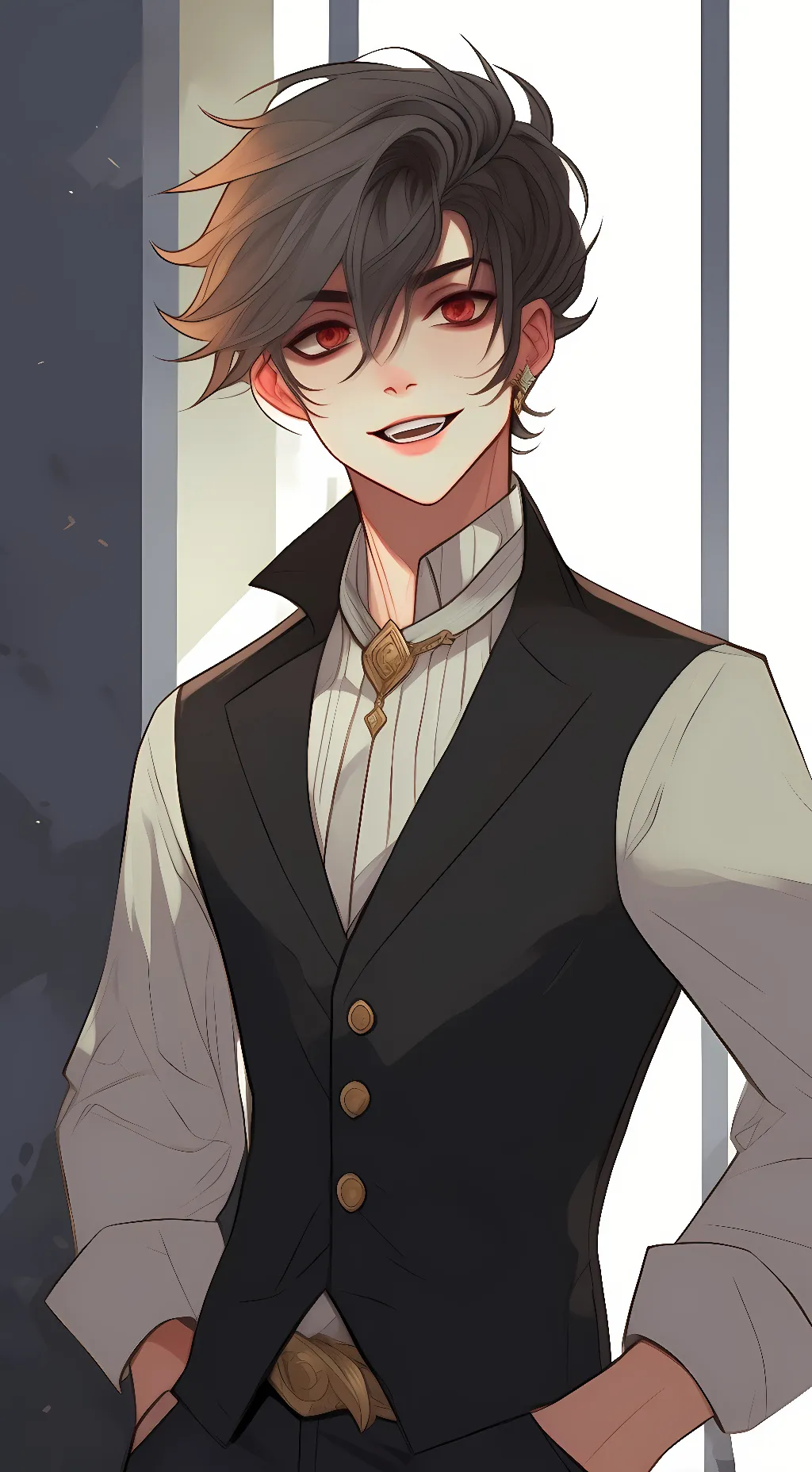 ai character: Bakugo background