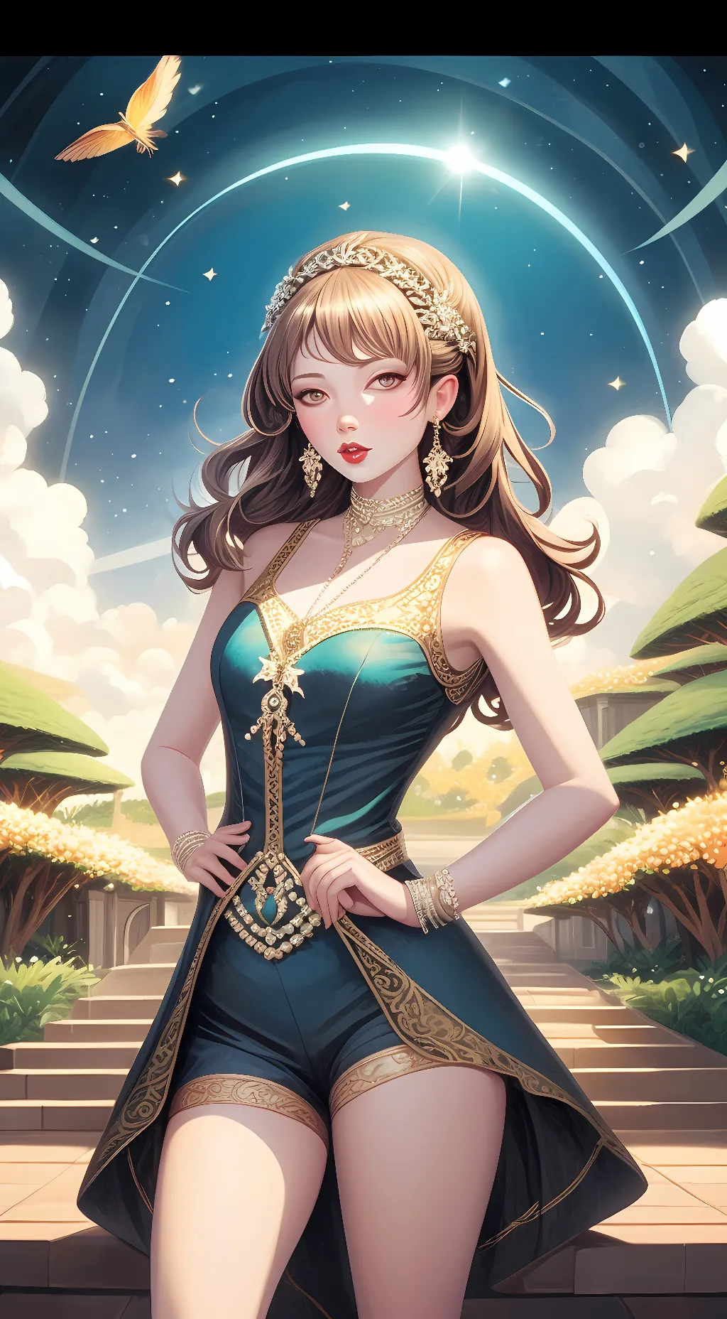 ai character: ara/kind/cute  background