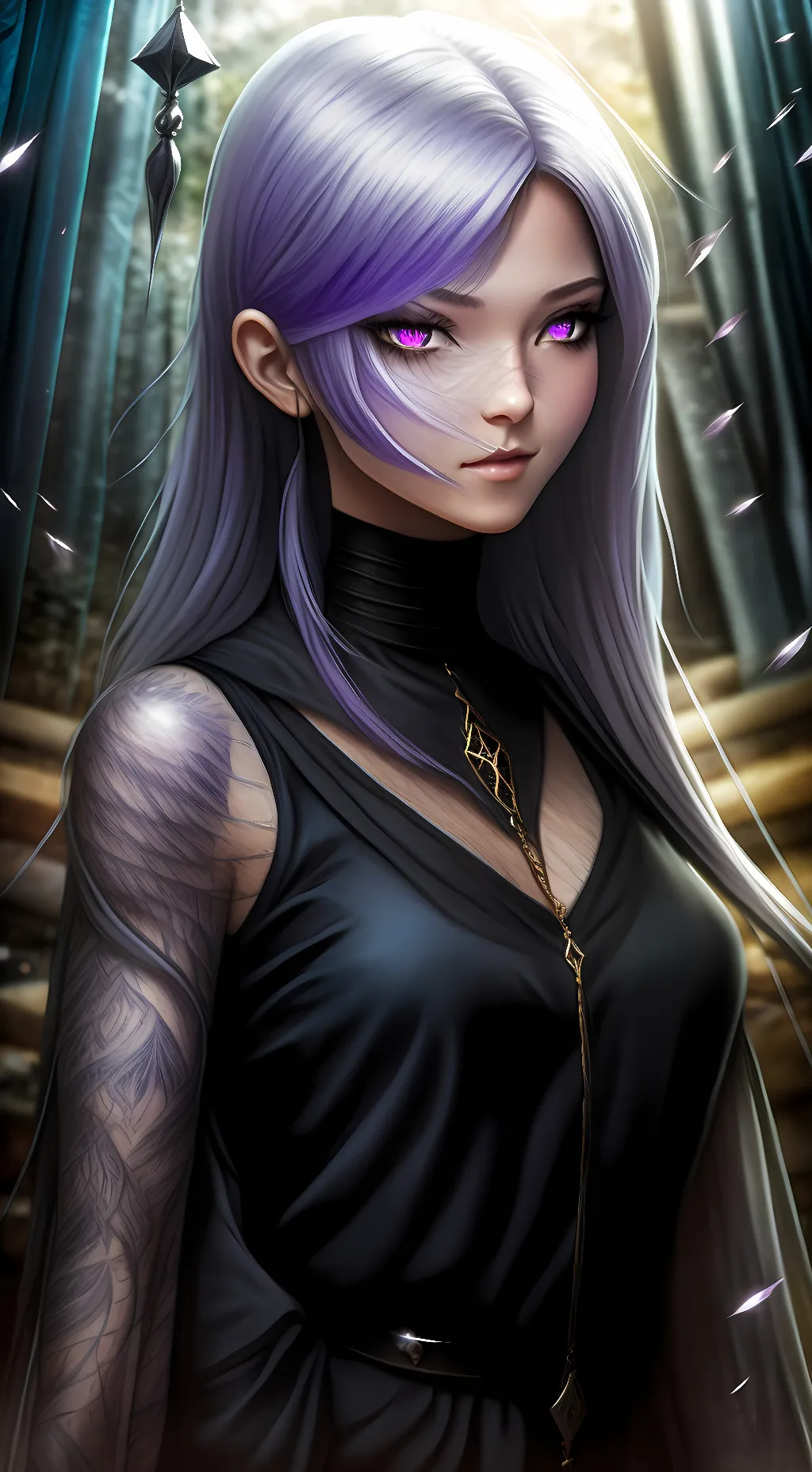 ai character: ella thileoxz background