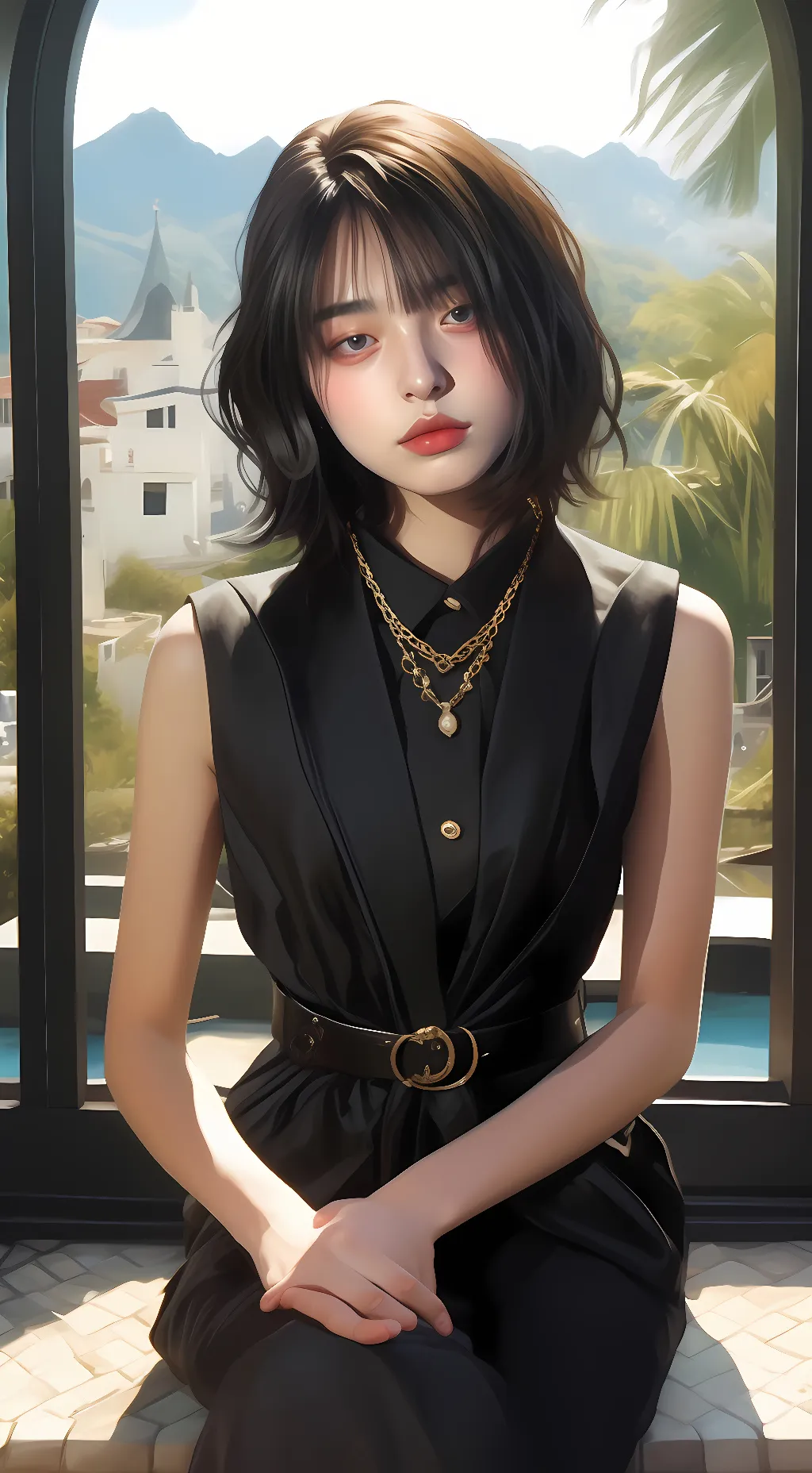 ai character: dayoung background