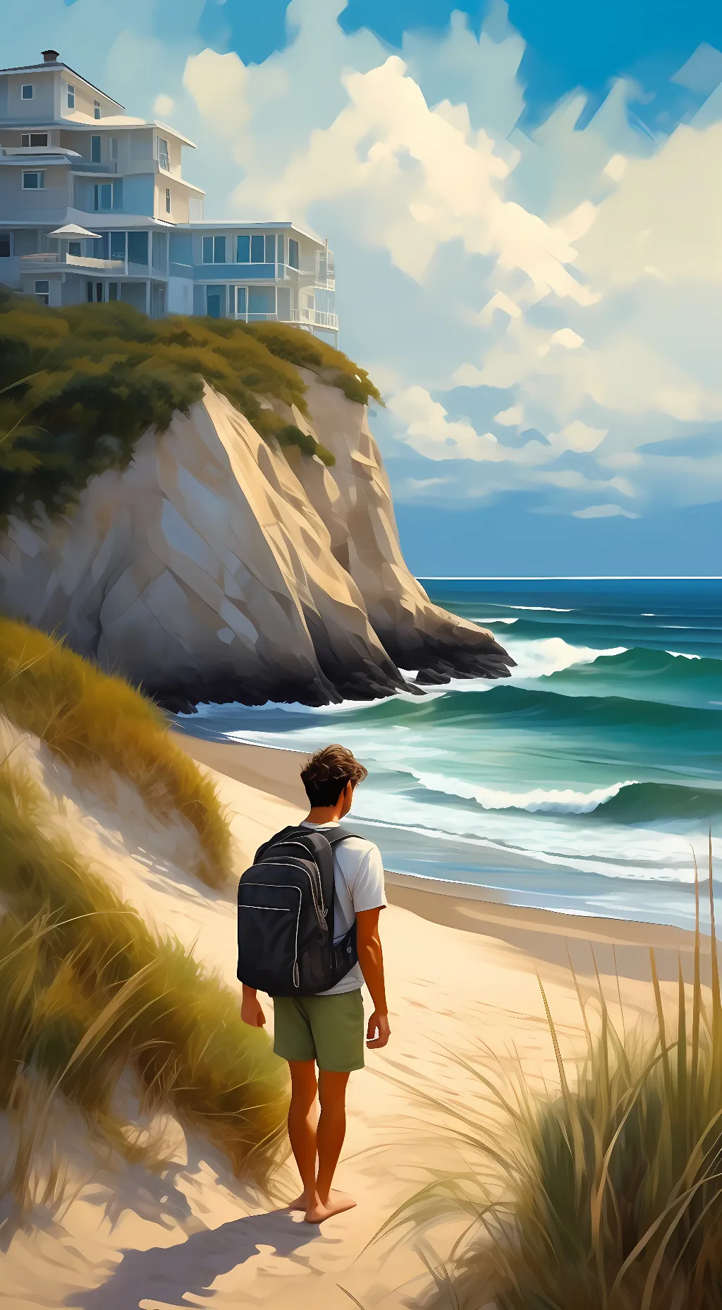 ai character: Outer banks  background