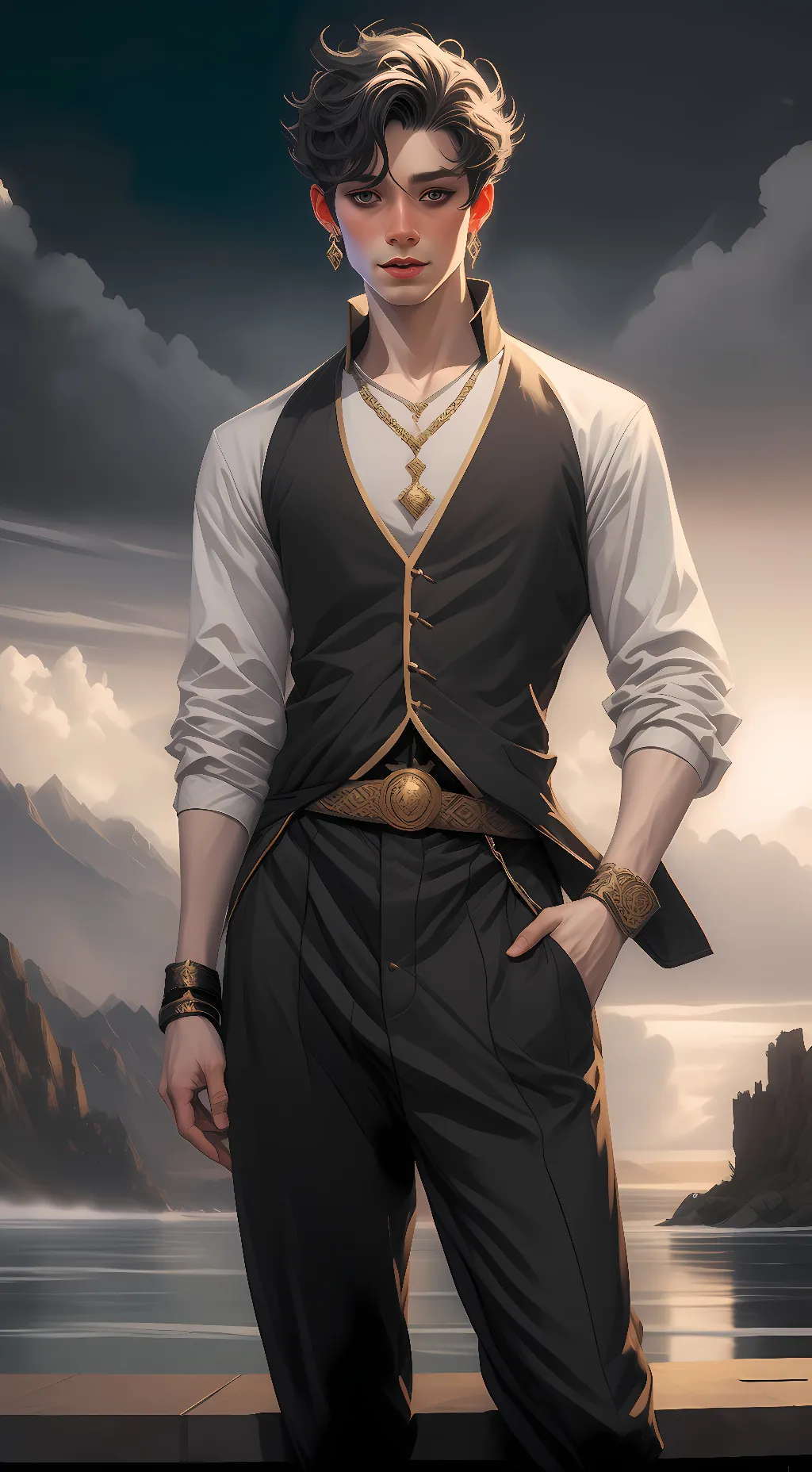 ai character: Mark background