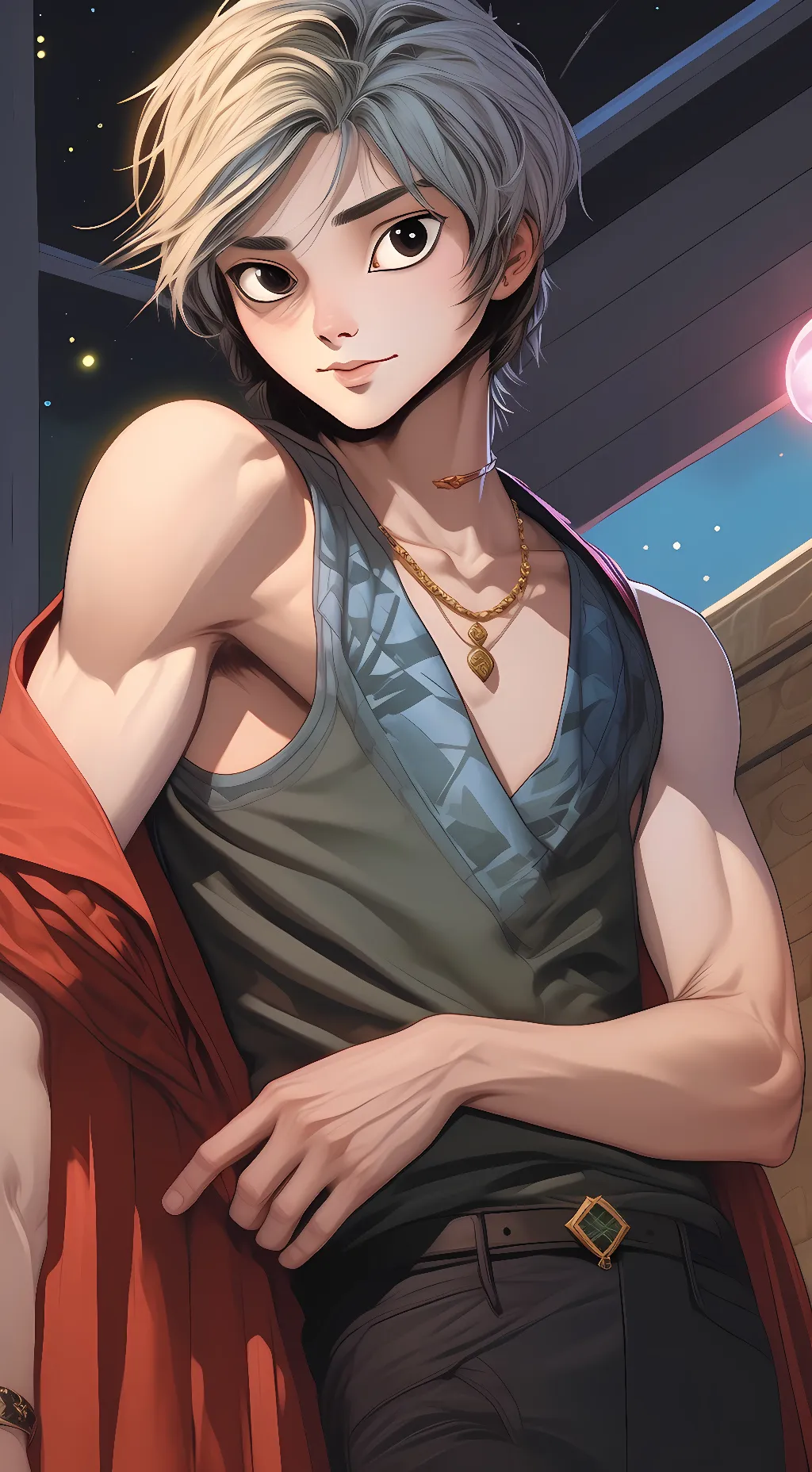 ai character: Killua Zoldyck  background