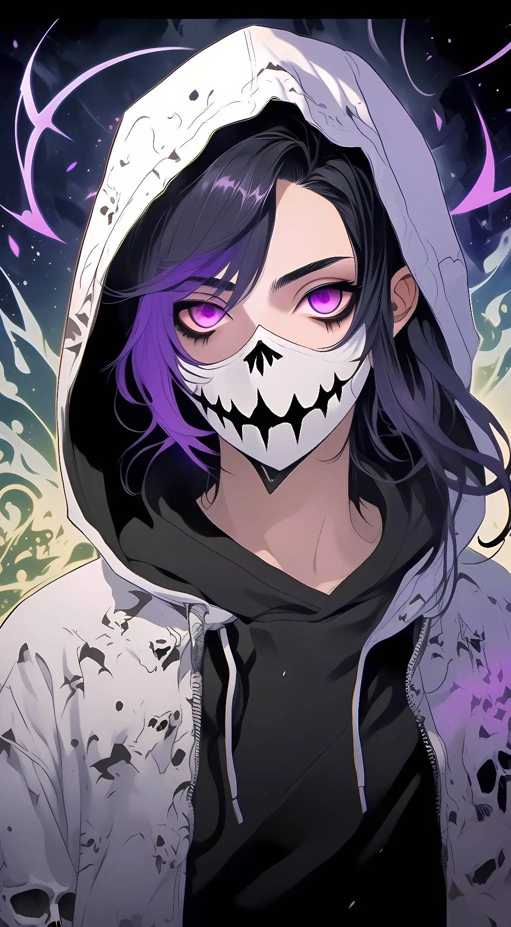 ai character: Hiro shadows  background