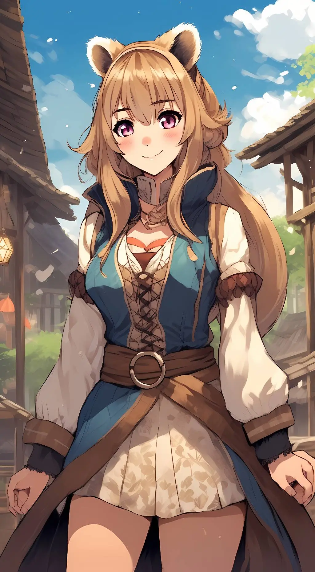 ai character: Raphtalia background