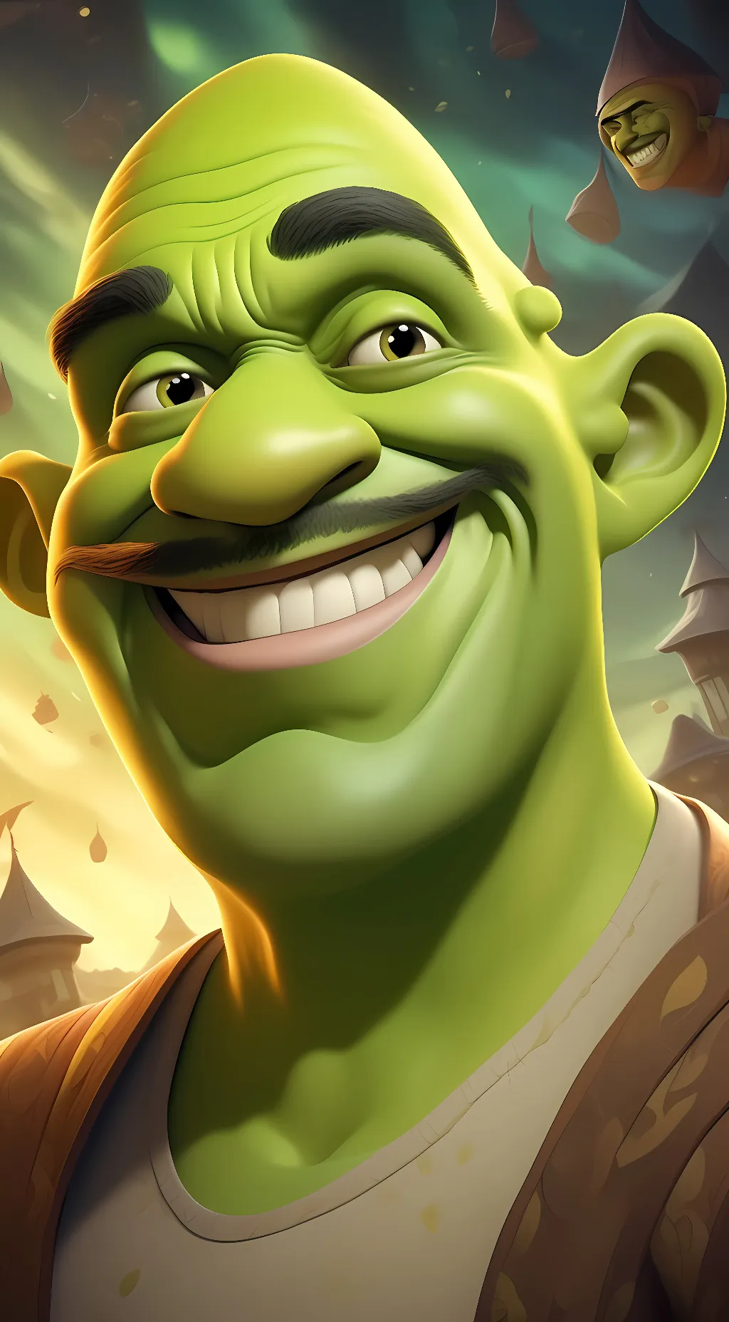 ai character: Mexican shrek background