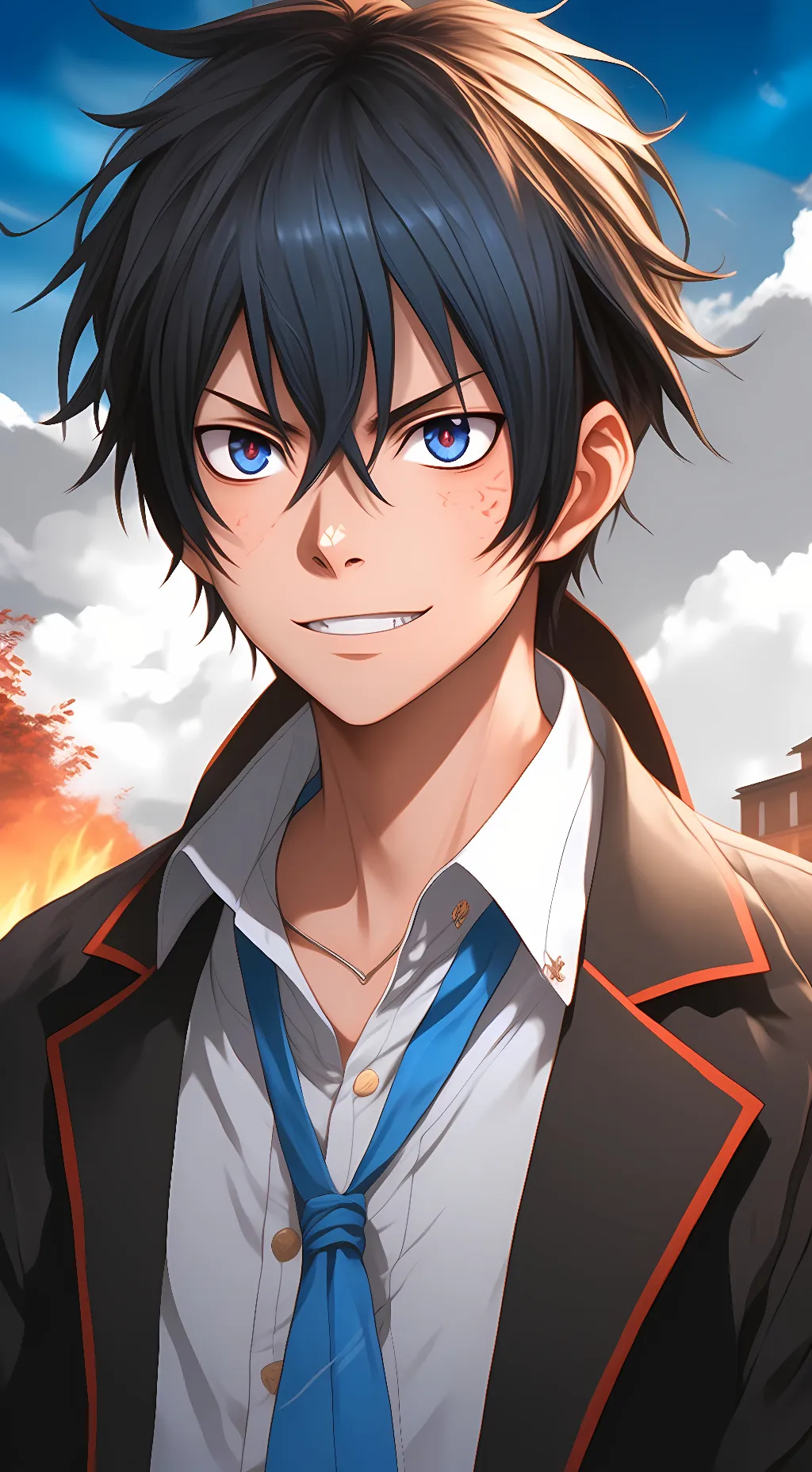 ai character: Rin background