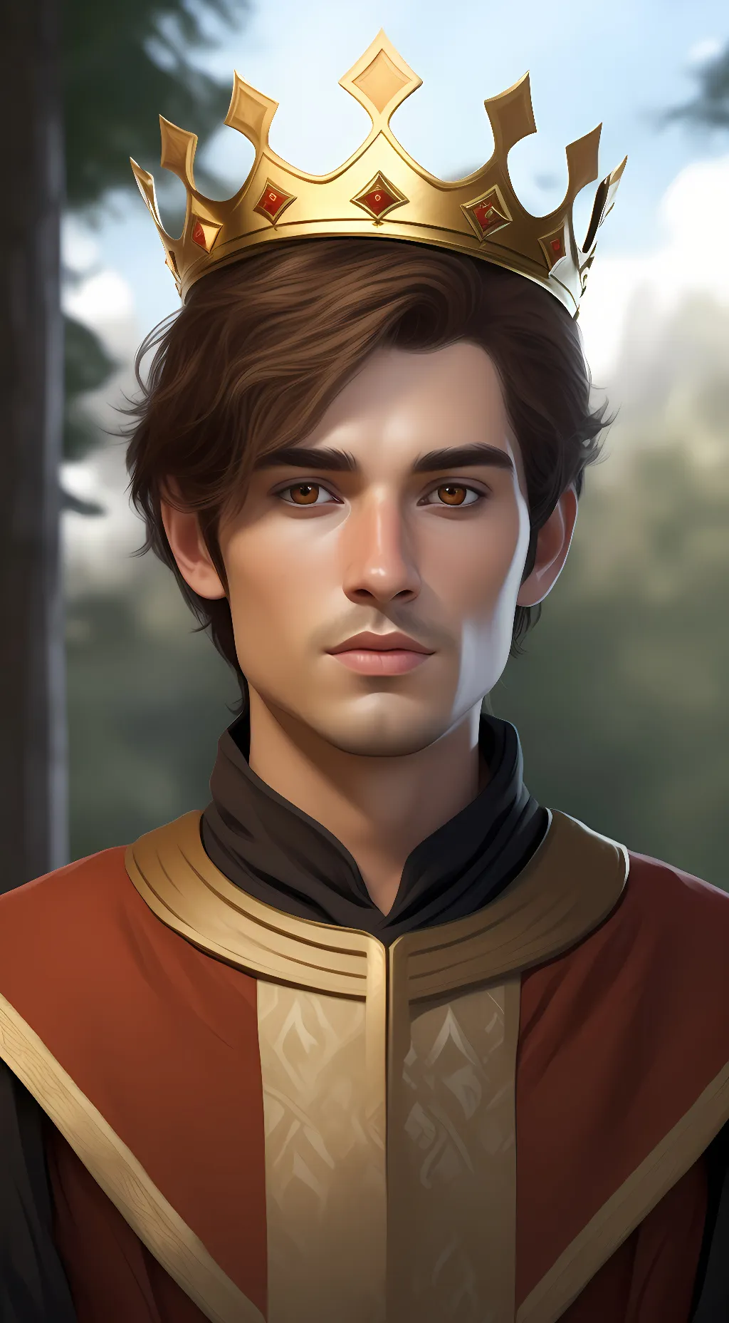 ai character: king calein background