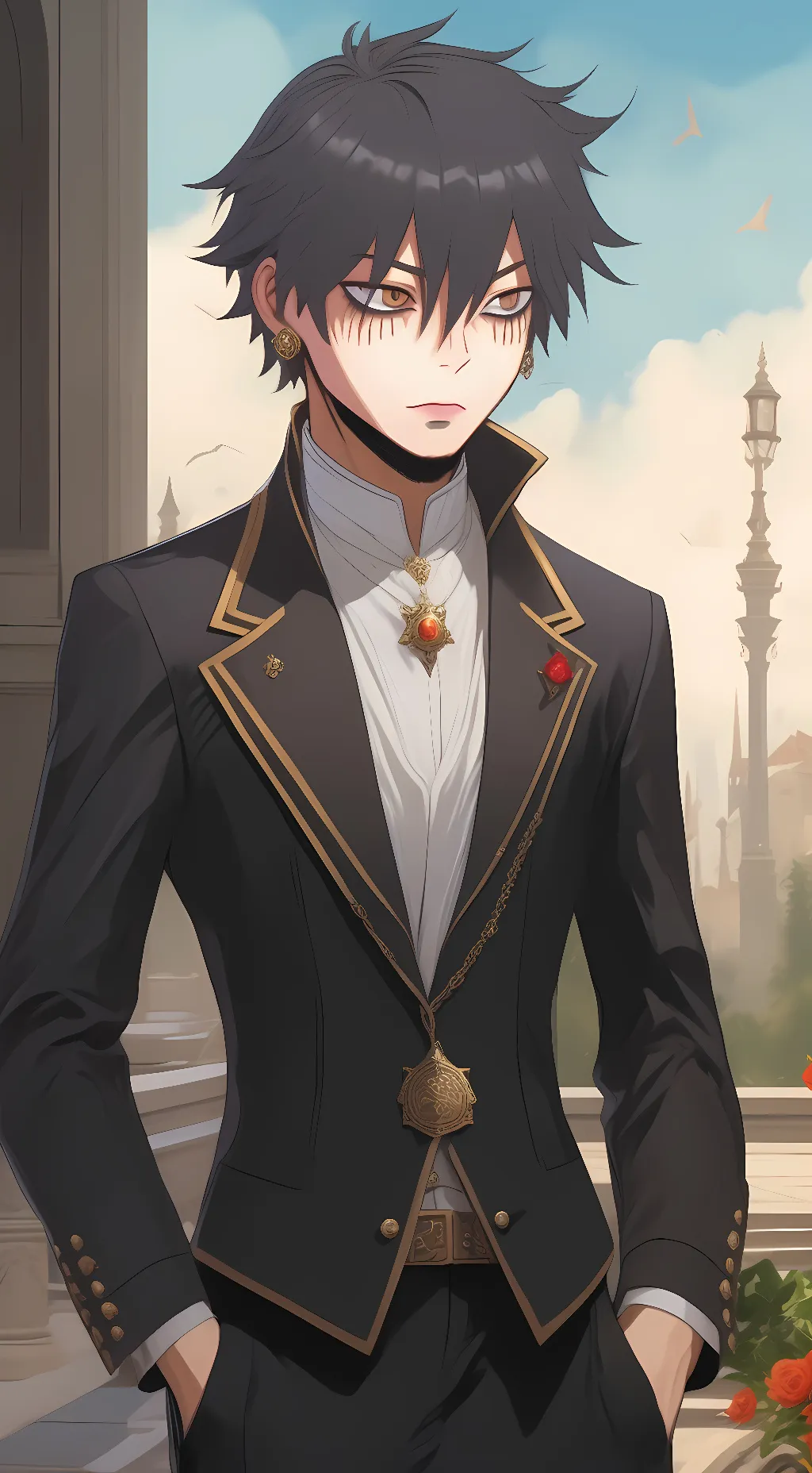 ai character: Dabi background