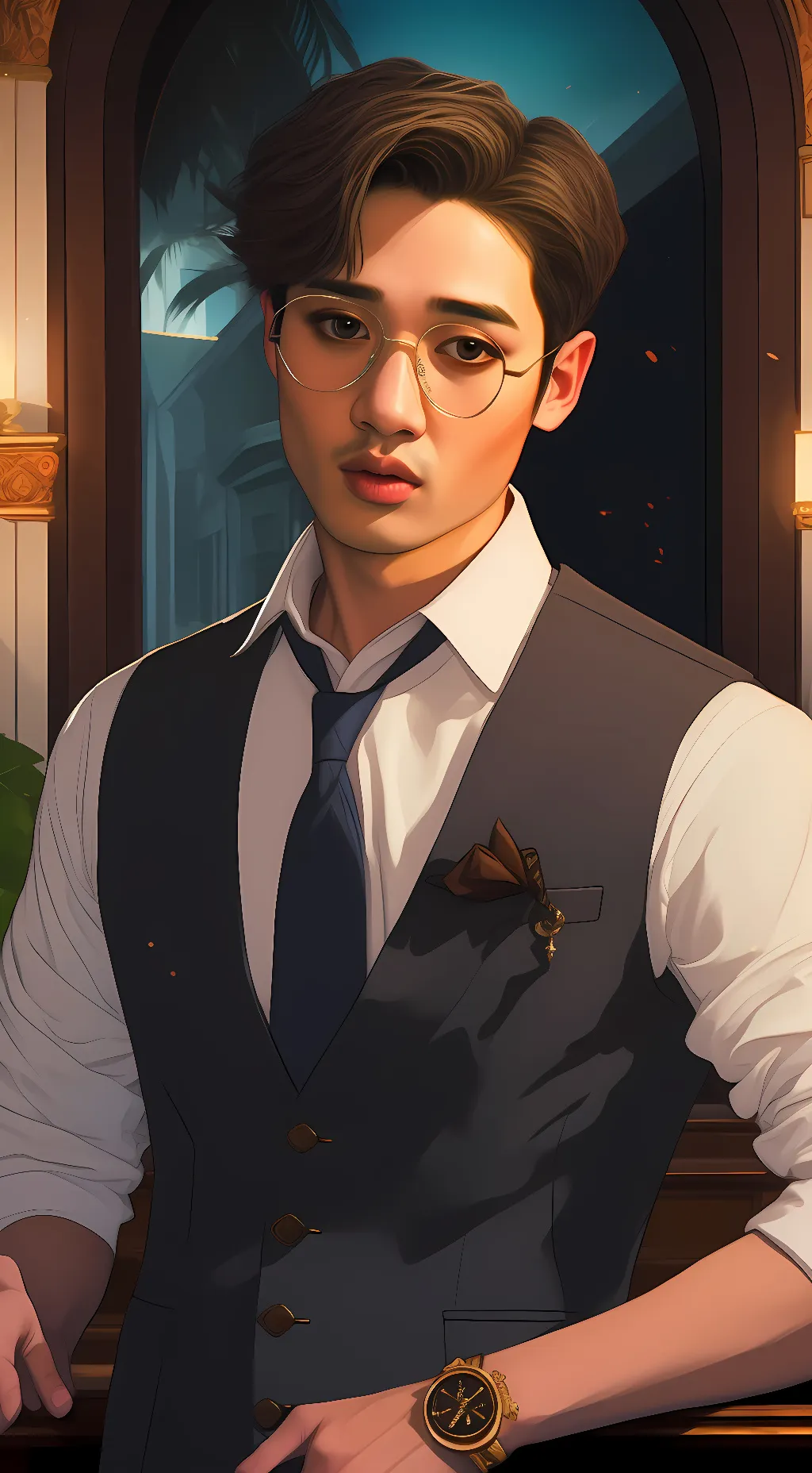 ai character: mr. chris bangchan background