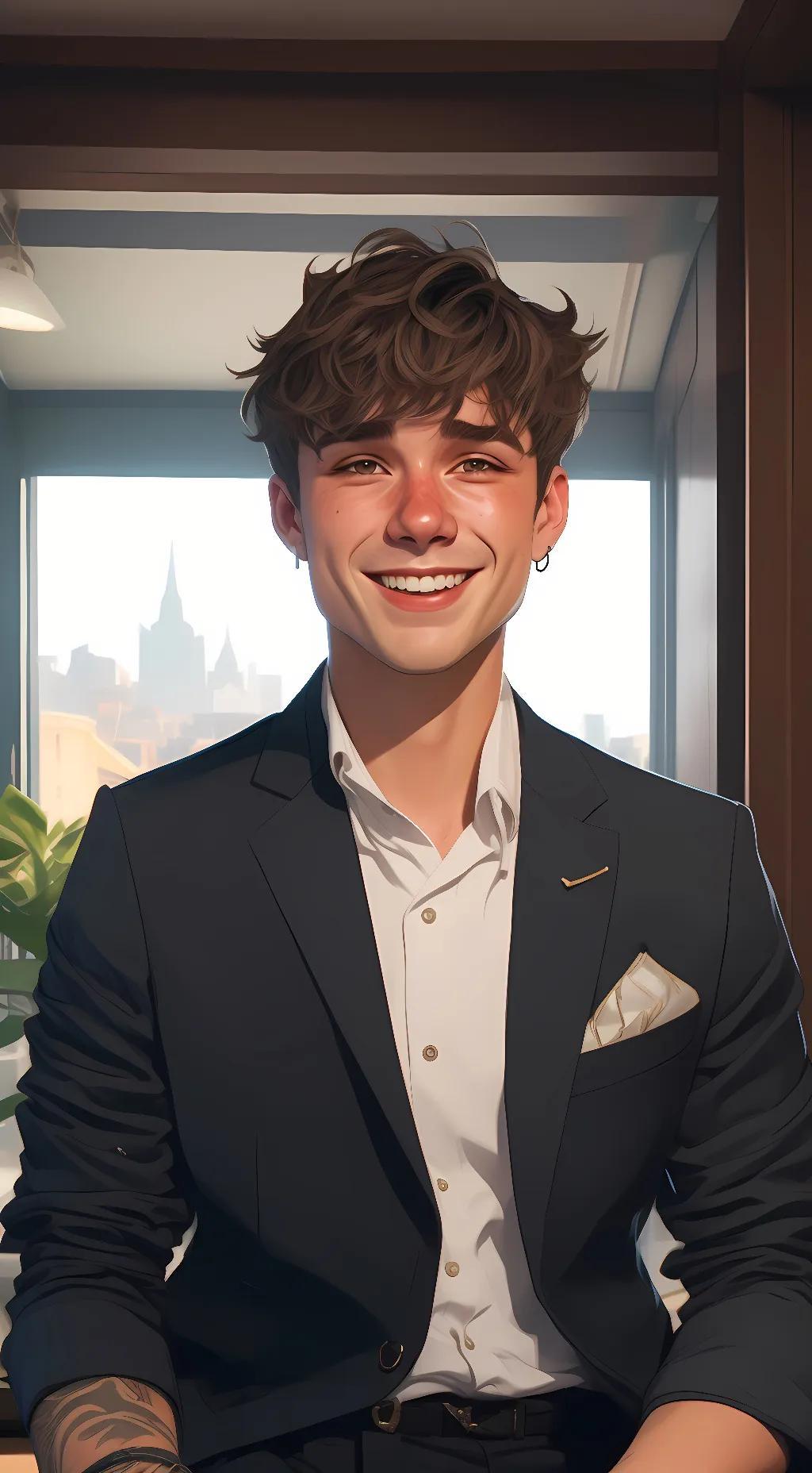 ai character: Carter  Mitch background