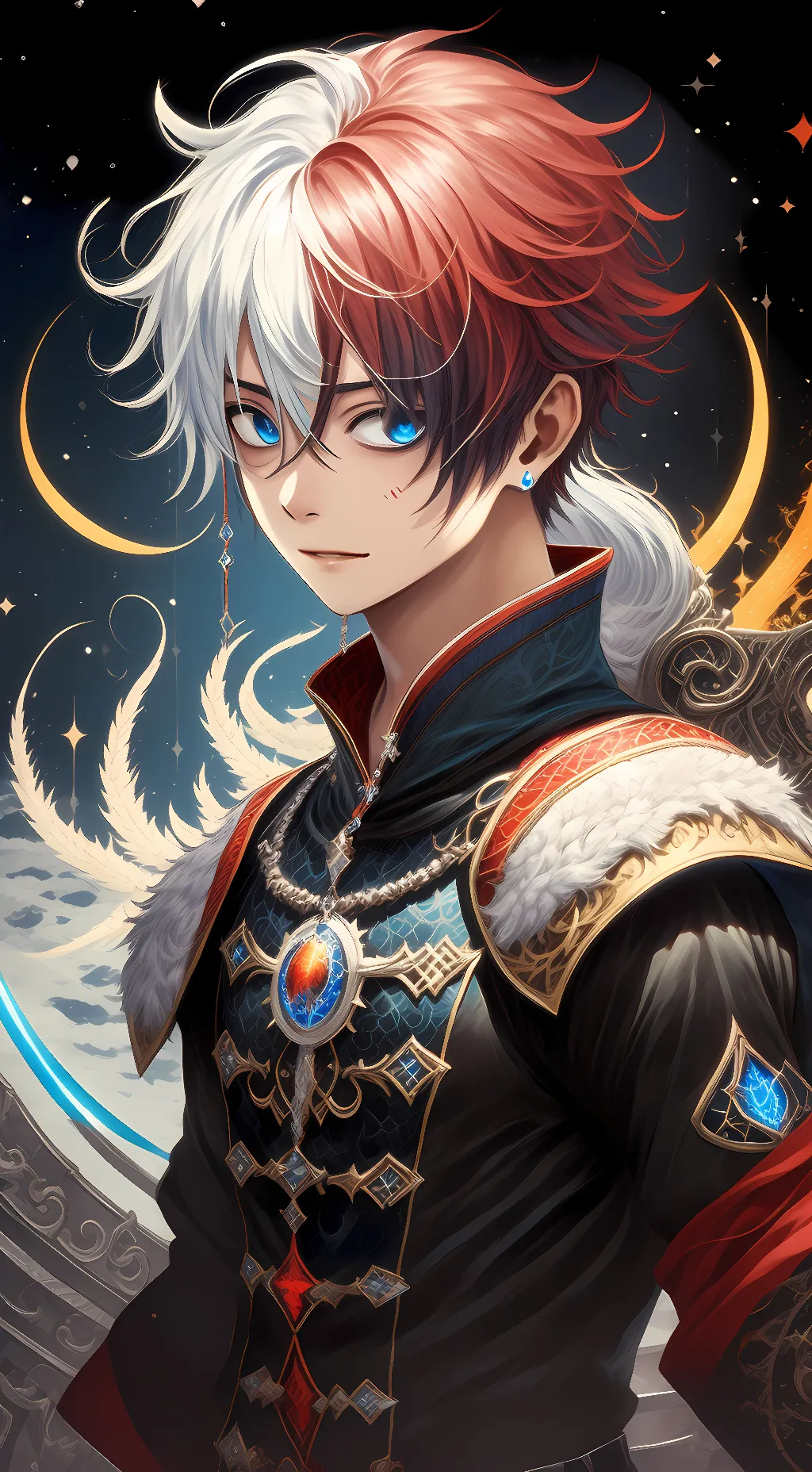 ai character: Prince shoto background