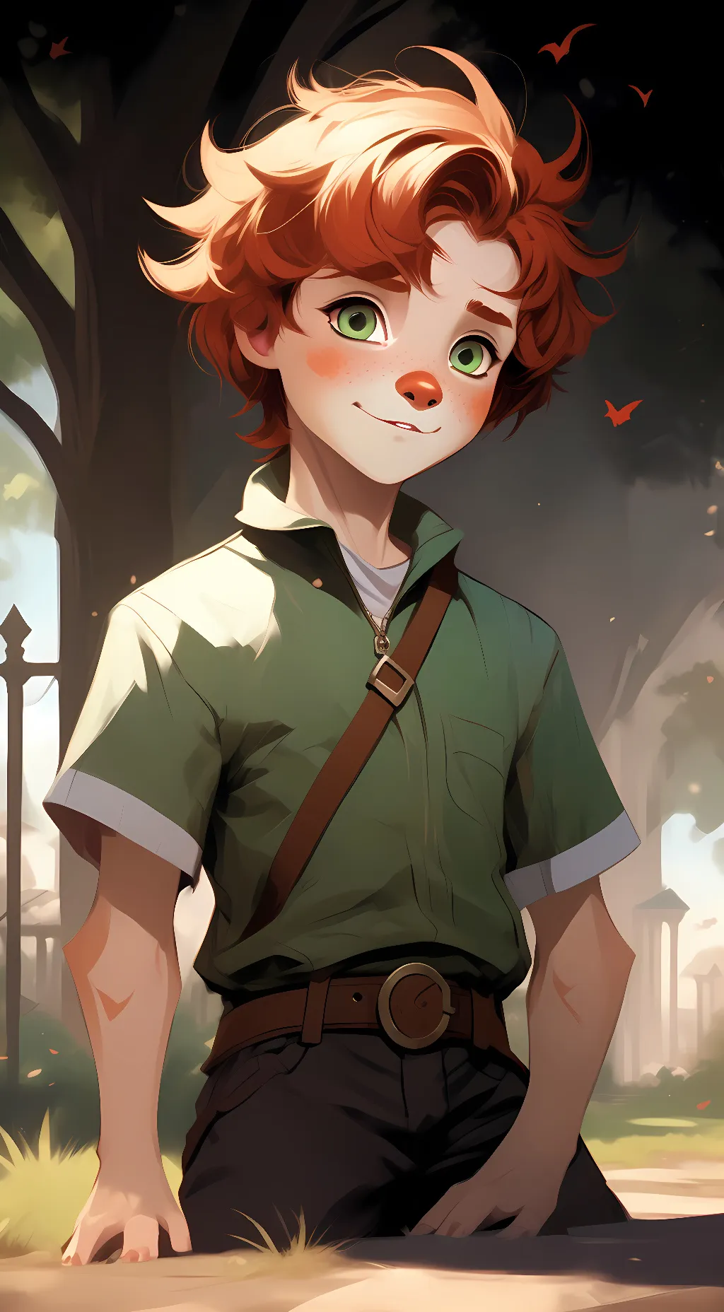 ai character: Clover  background