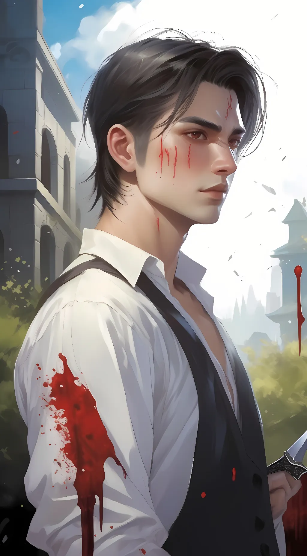 ai character: Damien background