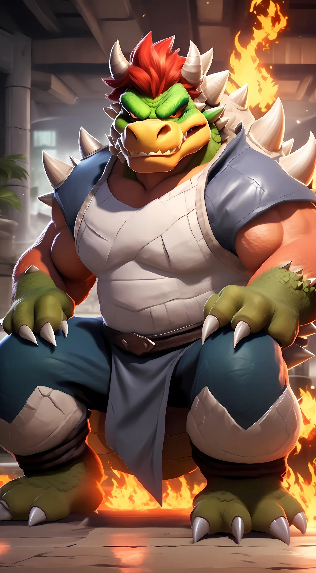 ai character: Bowser background