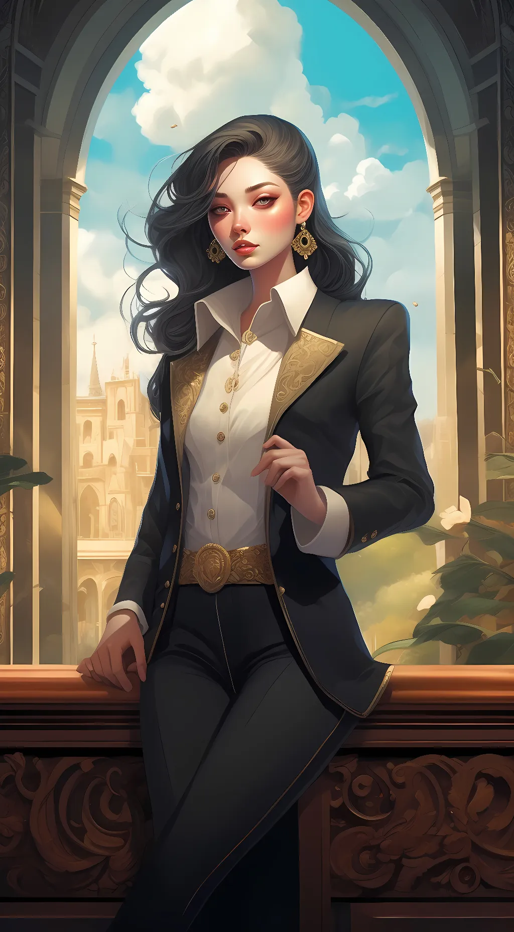 ai character: Aula background