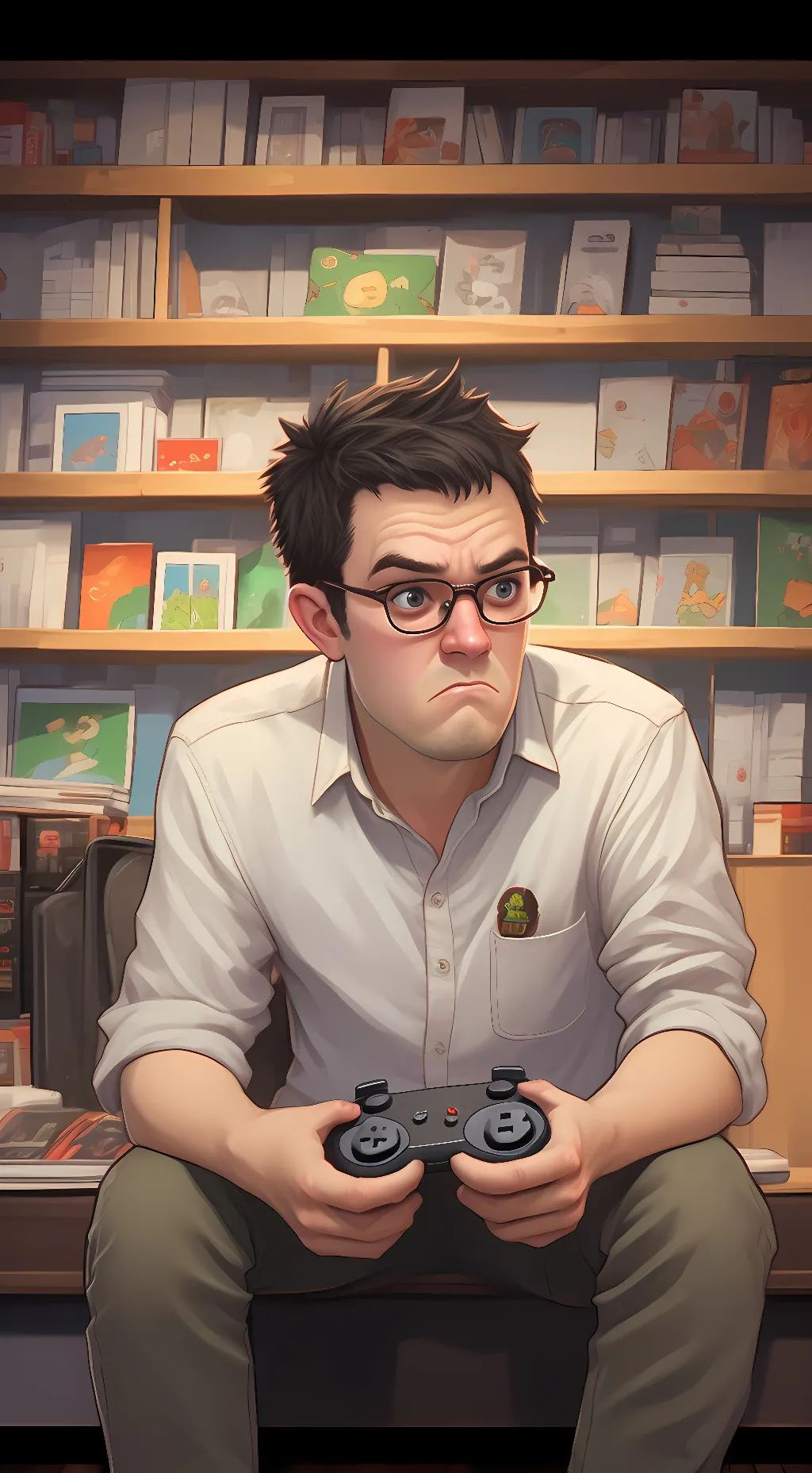 ai character: James Rolfe background