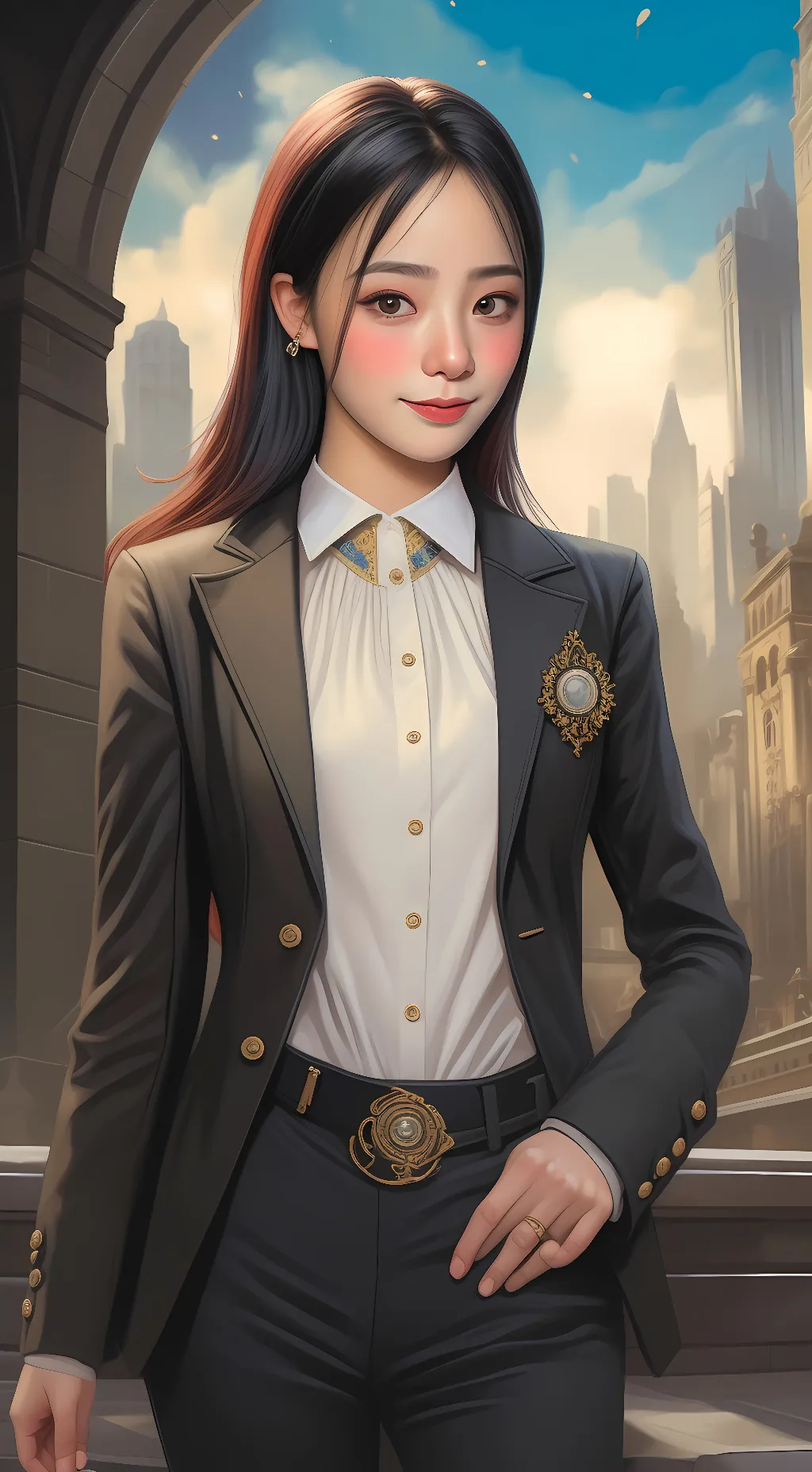 ai character: Minji background