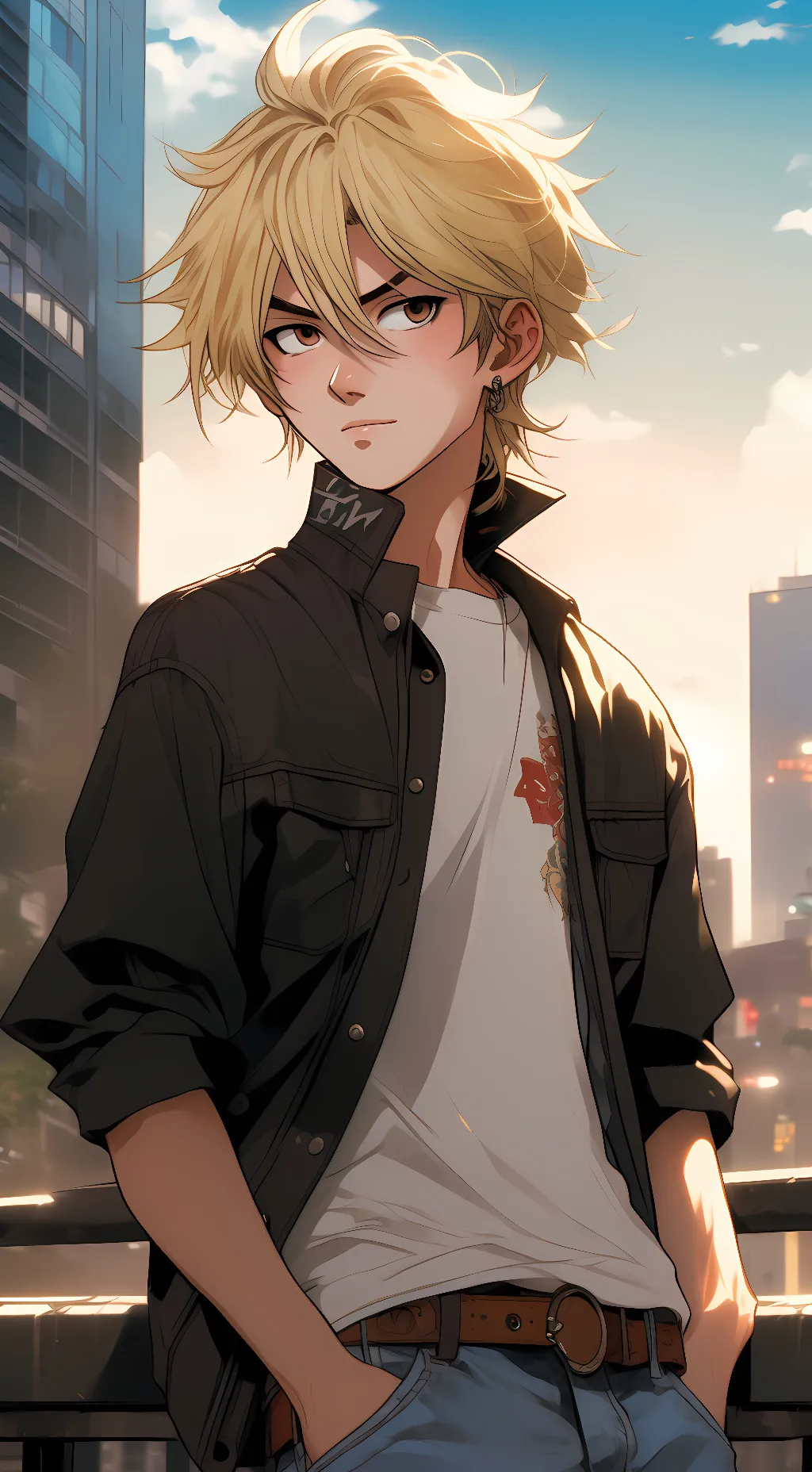 ai character: Katsuya Jonouchi background