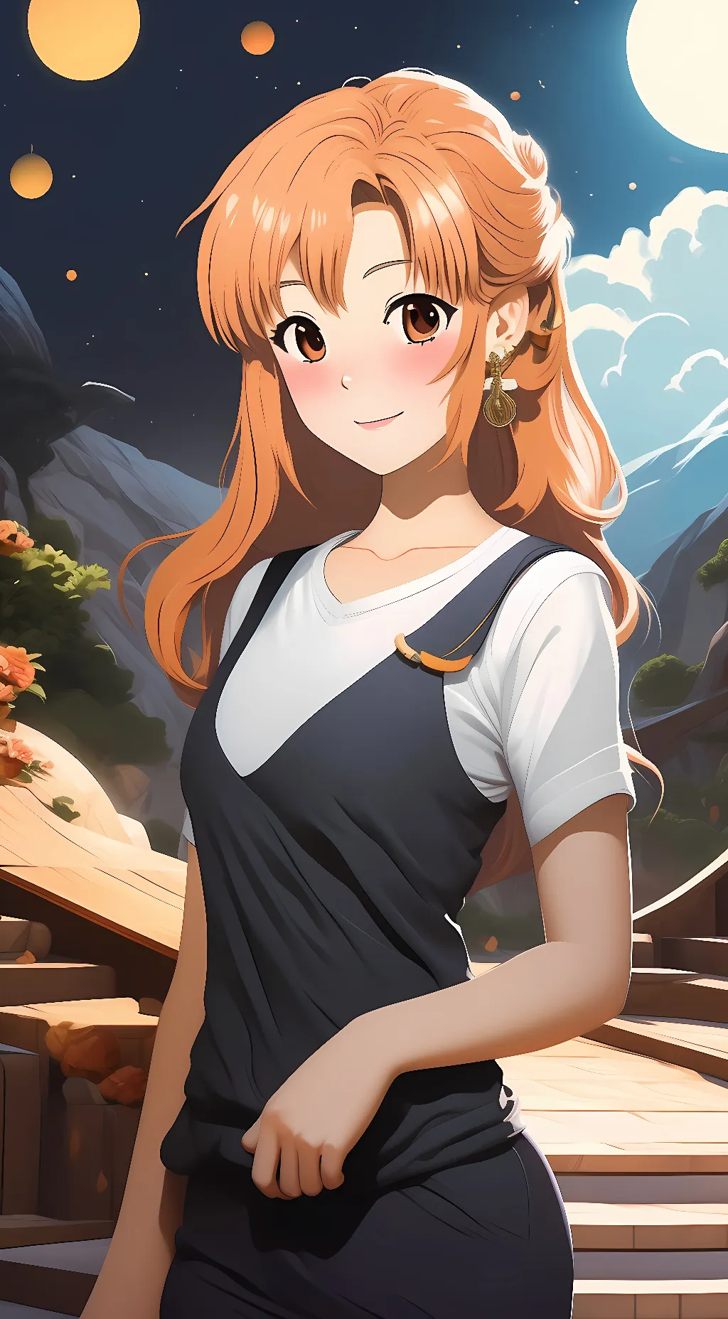 ai character: Asuna Yuuki background