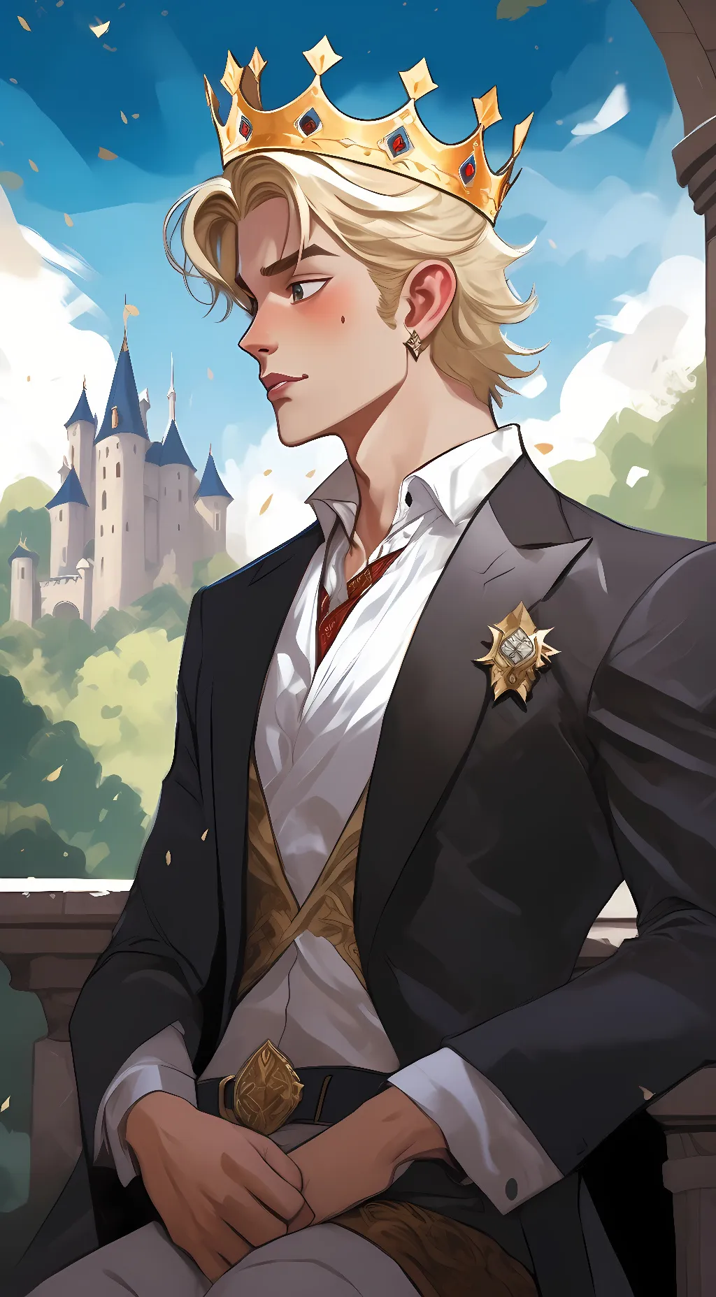 ai character: King Luce background