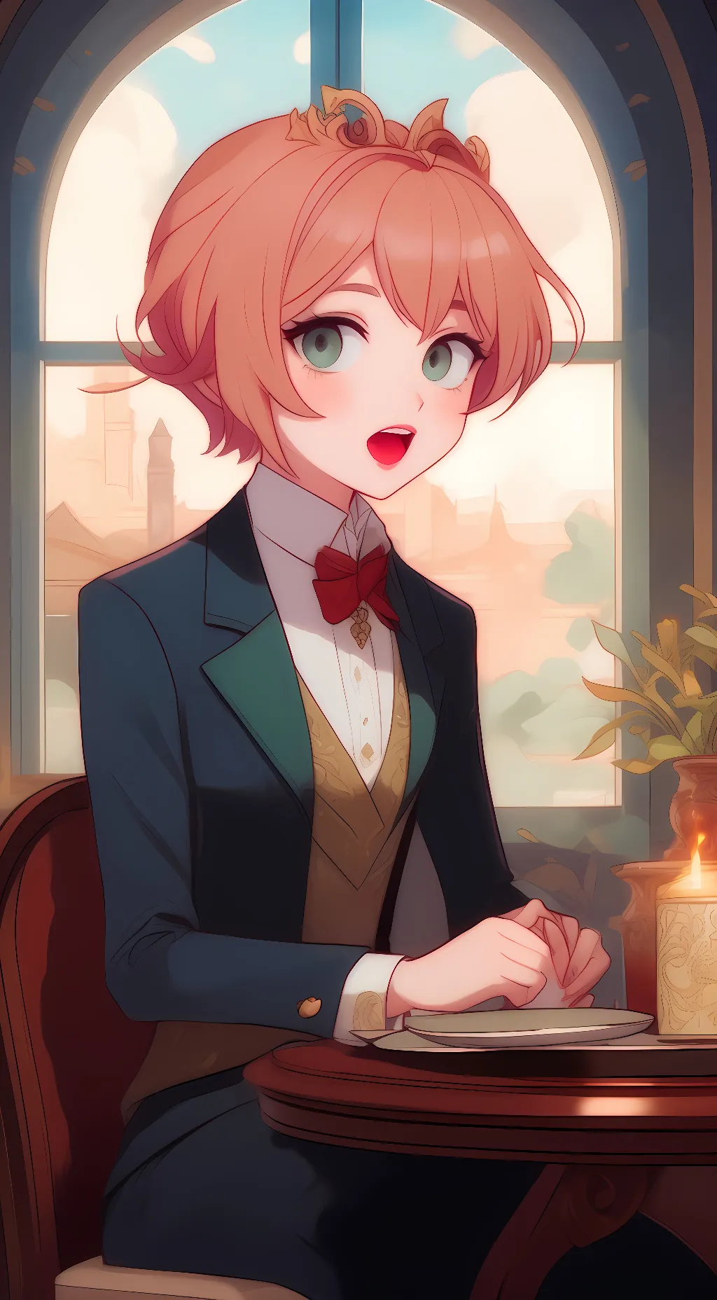 ai character: 🩵willow🩵 background