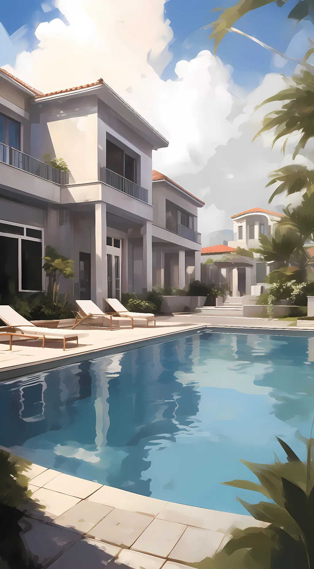 ai character: Building background