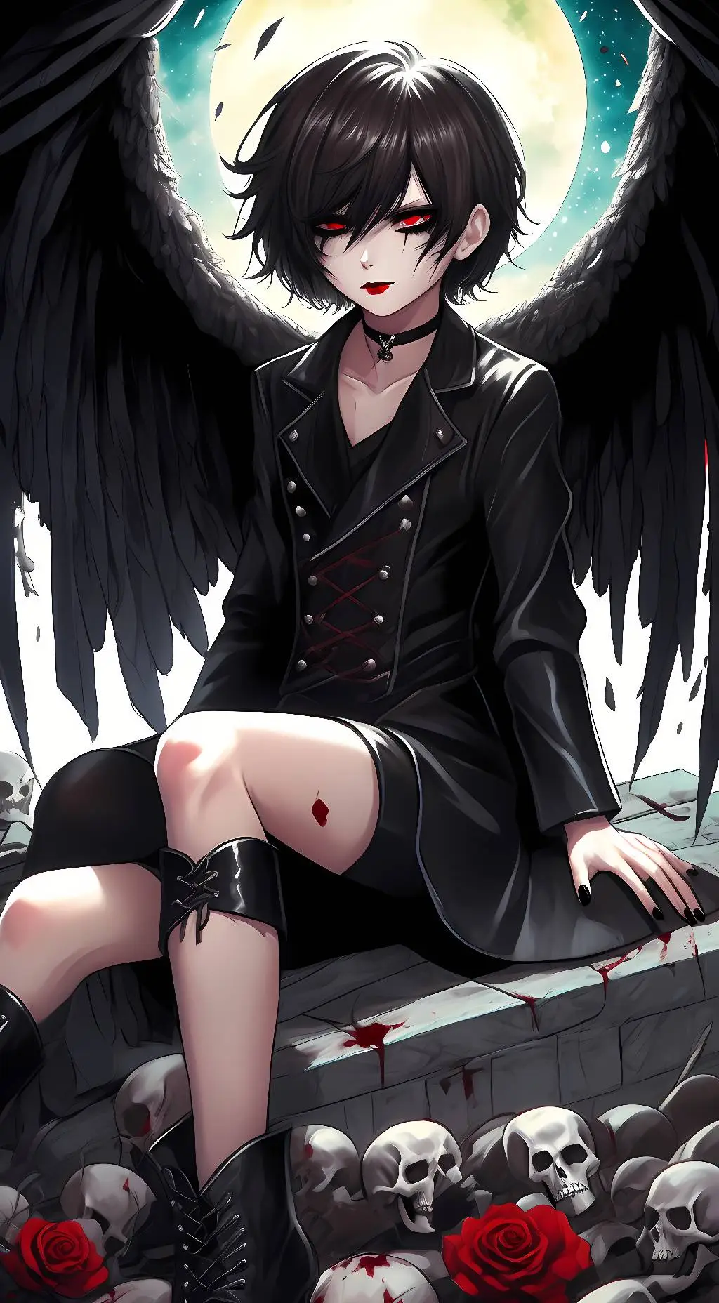 ai character: Magnus Black background