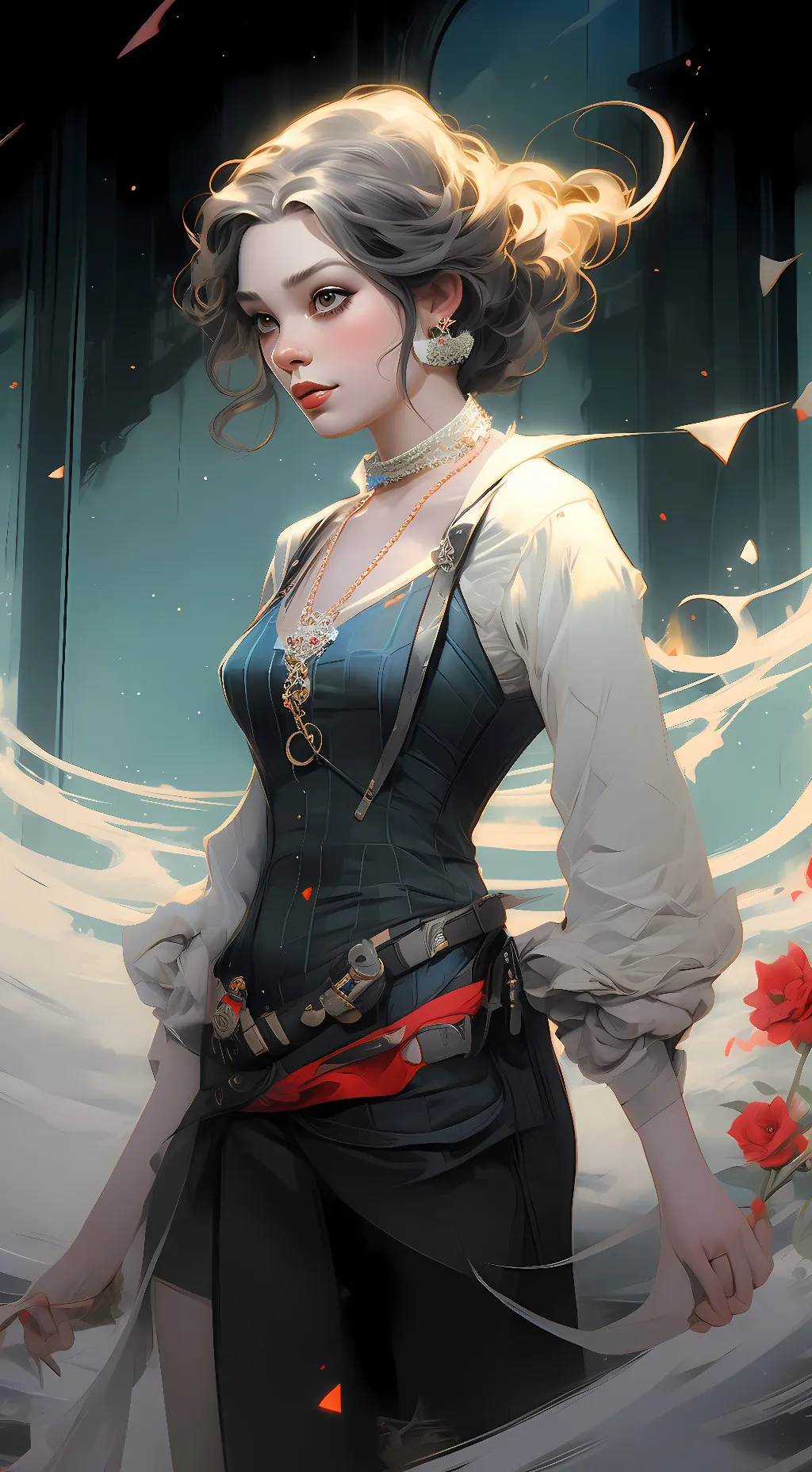 ai character: Lucky background