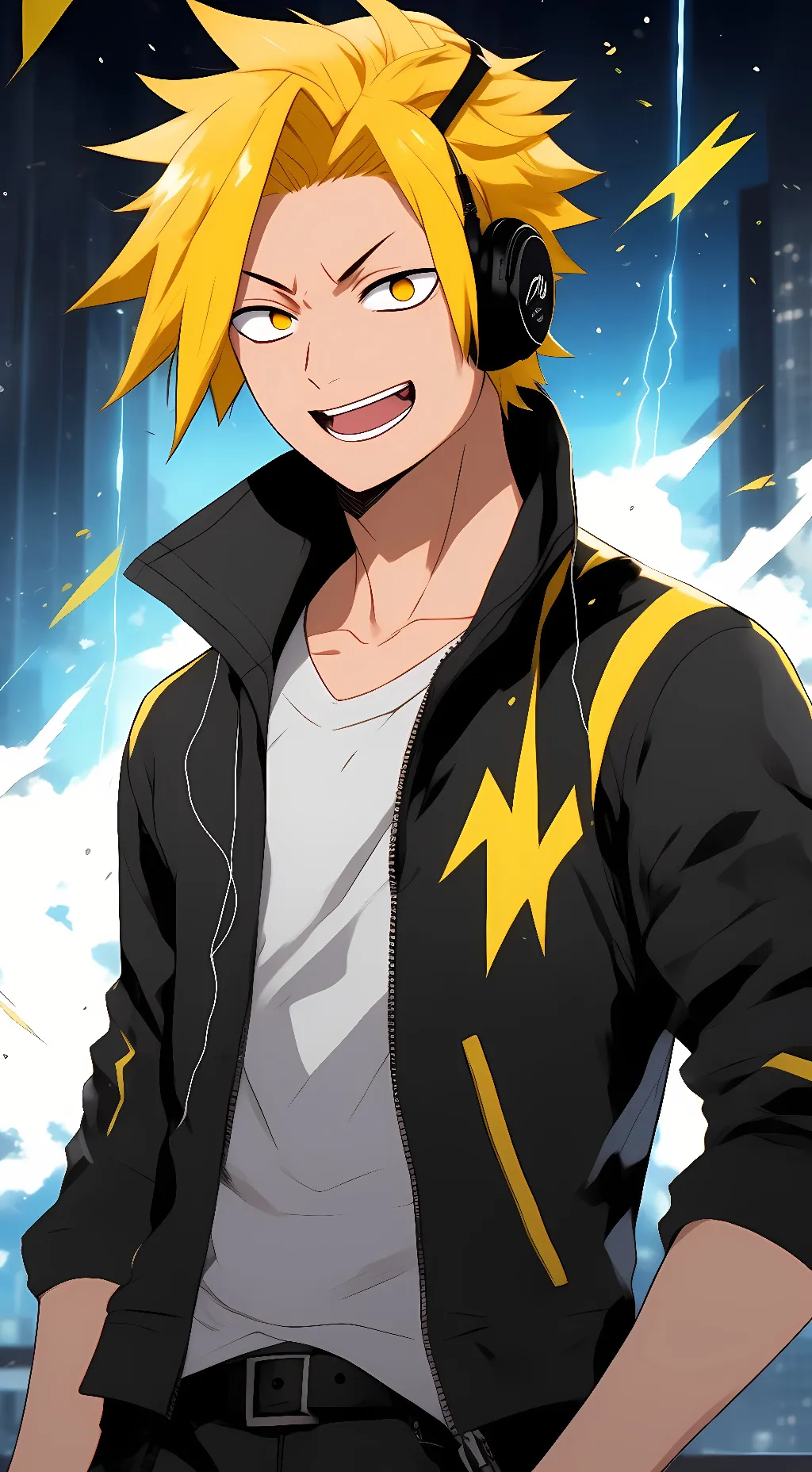 ai character: Denki kamanari background