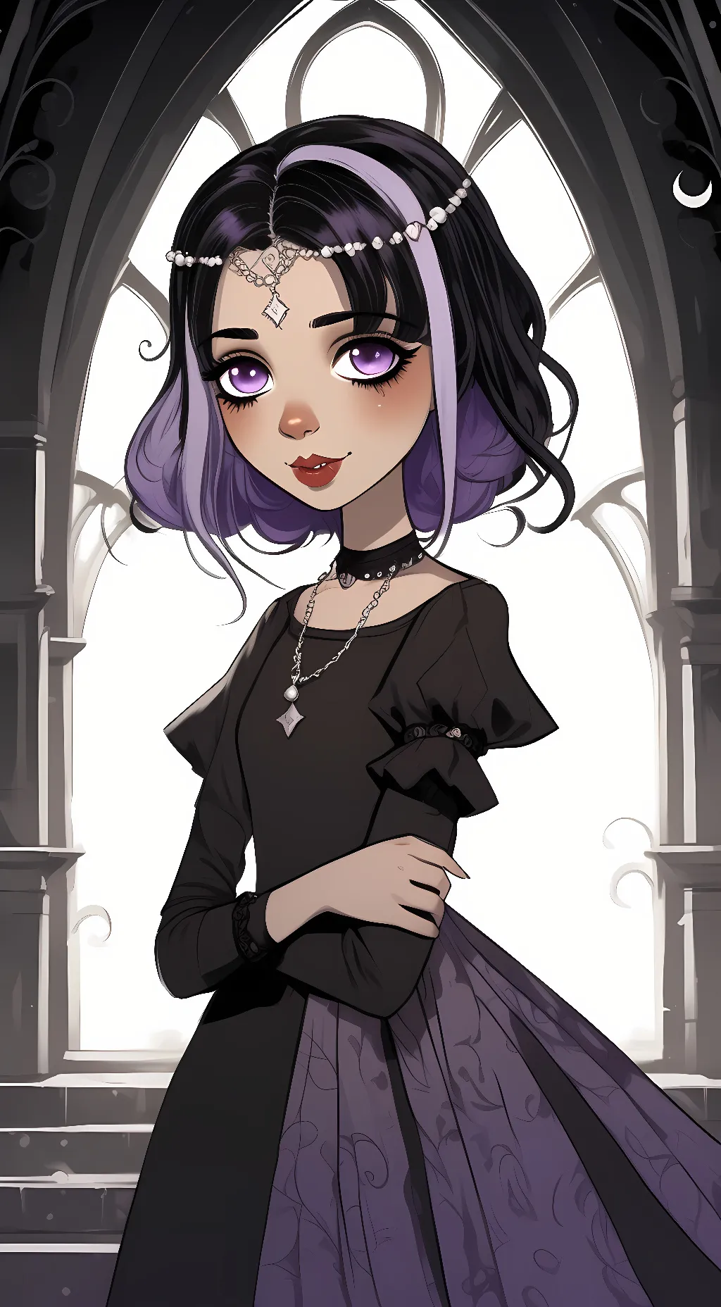 ai character: Priscilla avenmoe background