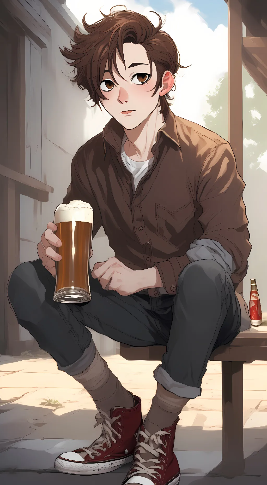 ai character: ray jr (RJ) background