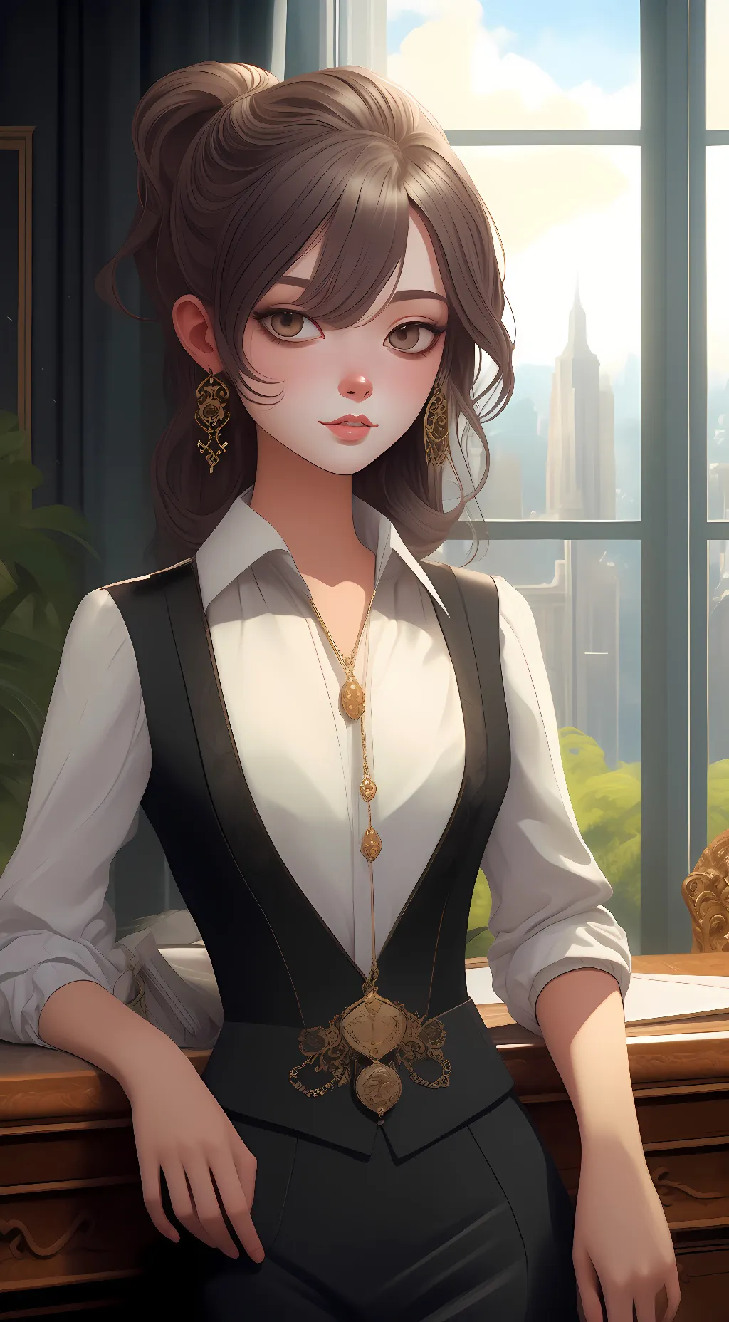 ai character: Moly background